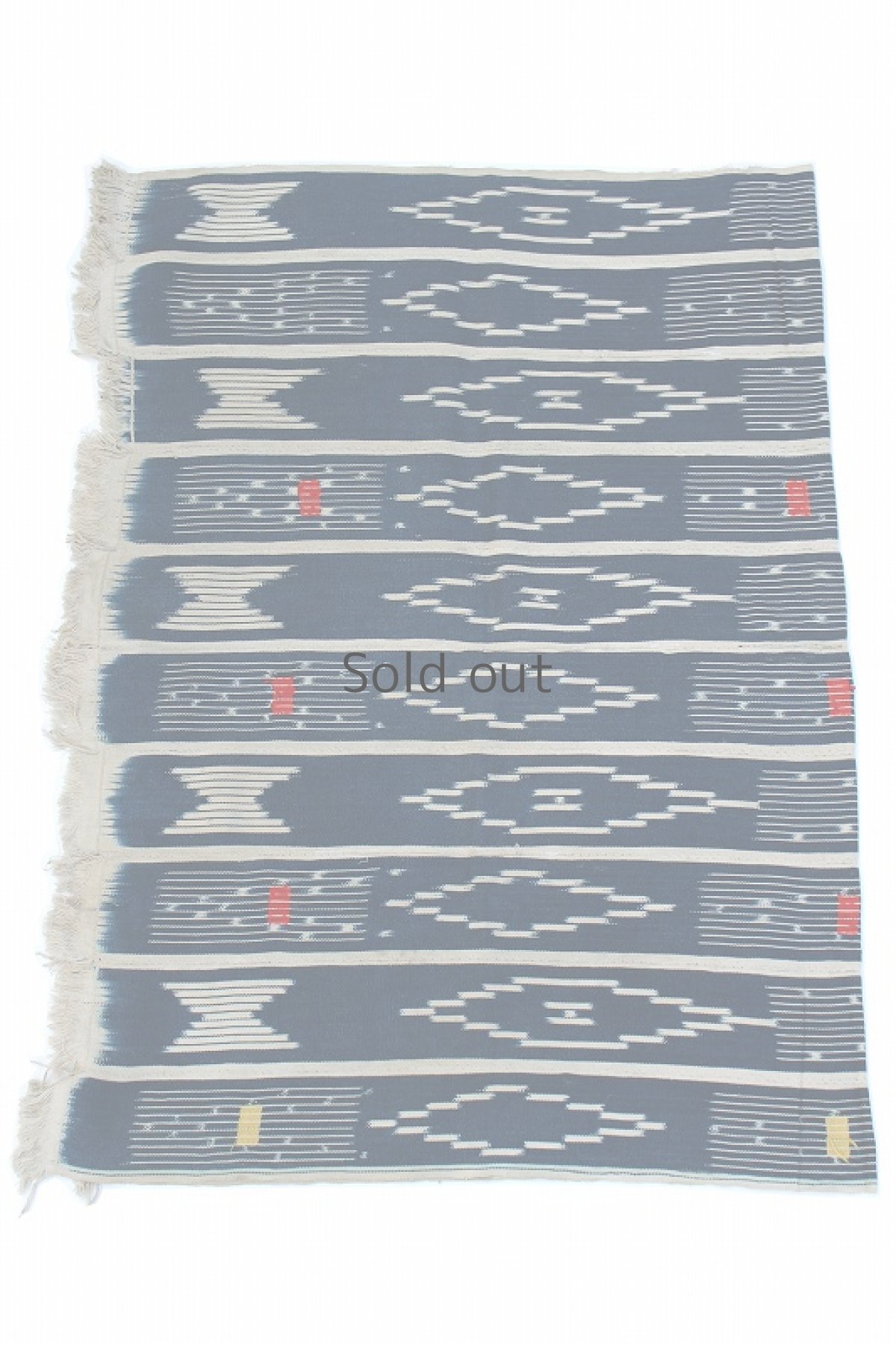 画像2: 【コートジボワール】手織り藍染めストライプ模様の綿（バウレ族） (2)