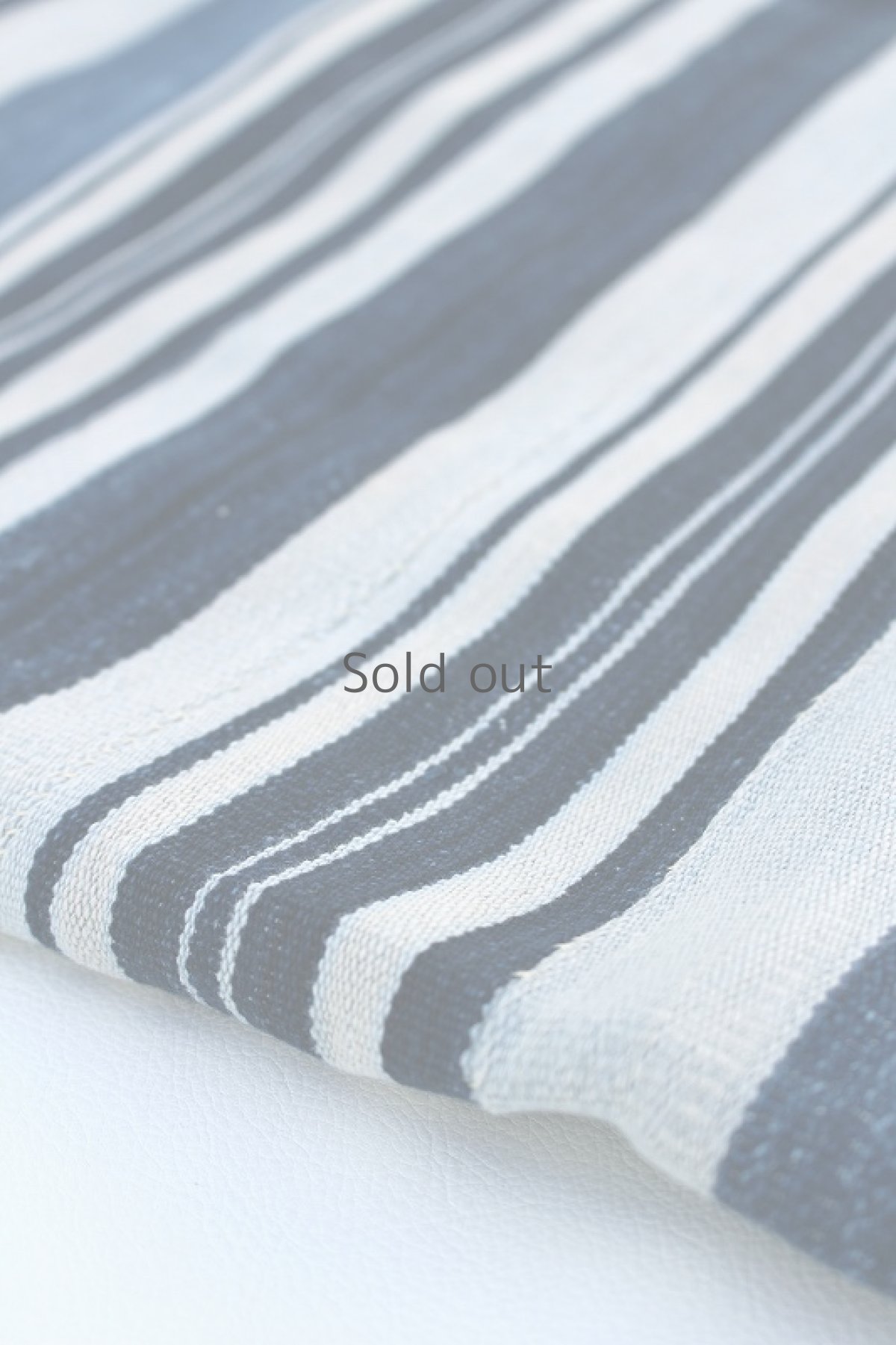 画像1: 【コートジボワール】手織り藍染めストライプの綿（セヌフォ族） (1)