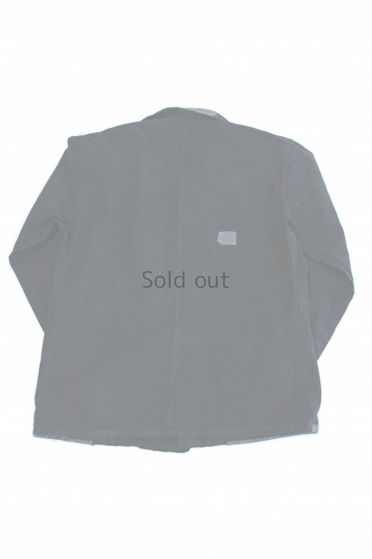 画像2: 【MITSUGU SASAKI】ビンテージリメイク×染　ブラック　ワークジャケット（黒シャンブレー） (2)