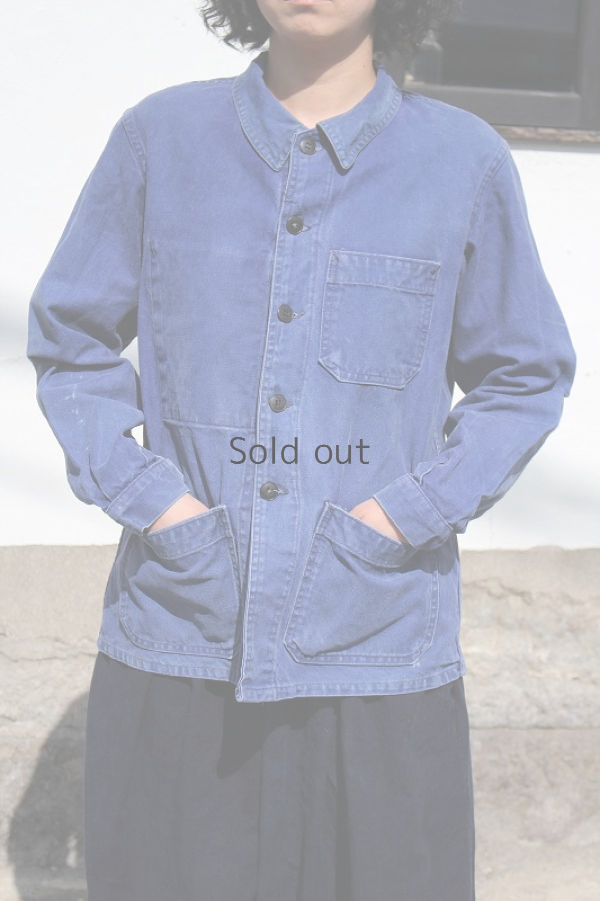 画像3: 【フランス】１９５０年代頃のコットンツイルワークジャケット（Le Cres souple） (3)