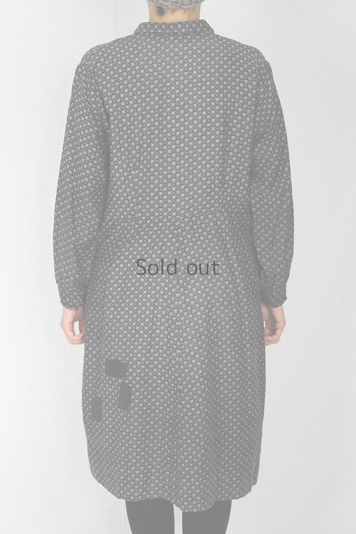 画像4: 【フランス】２０世紀初頭のブラックワークドレス（花柄） (4)