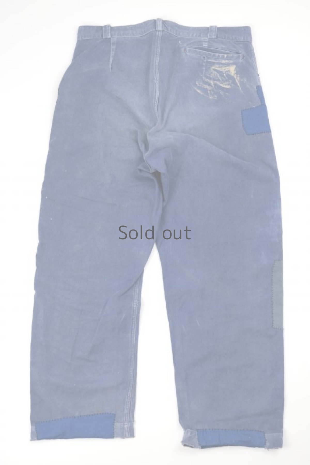 画像2: 【MITSUGU SASAKI】ビンテージ×リメイク　刺し子たくさんパッチワーク　ワークパンツ (2)