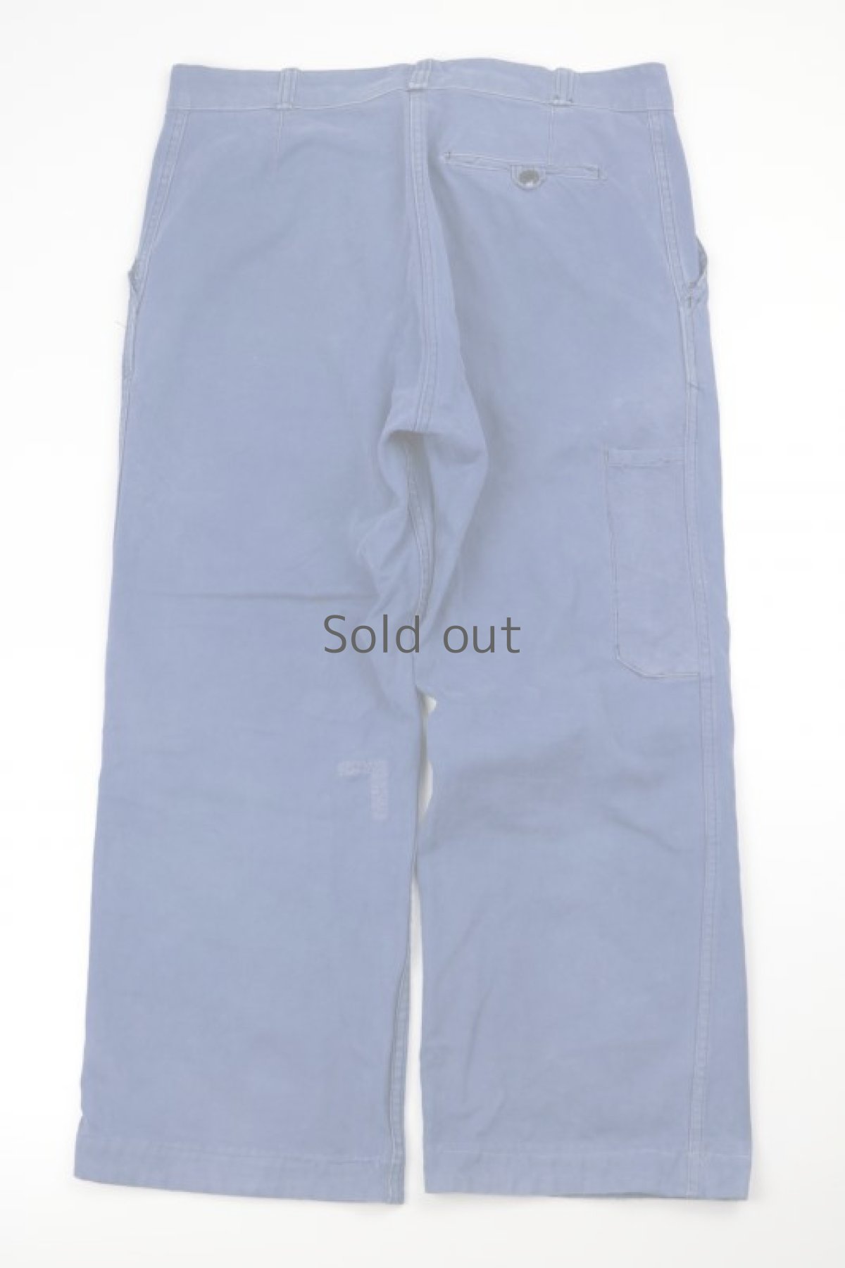 画像2: 【MITSUGU SASAKI】ビンテージ×リメイク　パッチワーク　ワークパンツ（当て布キャンバス） (2)