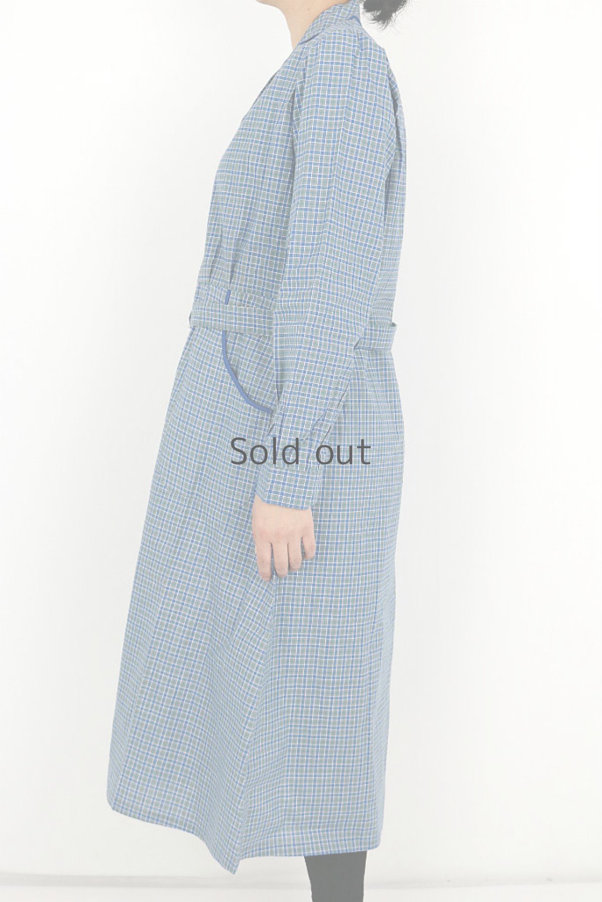 画像3: 【フランス】１９５０年代頃のチェックワークドレス（未使用品） (3)