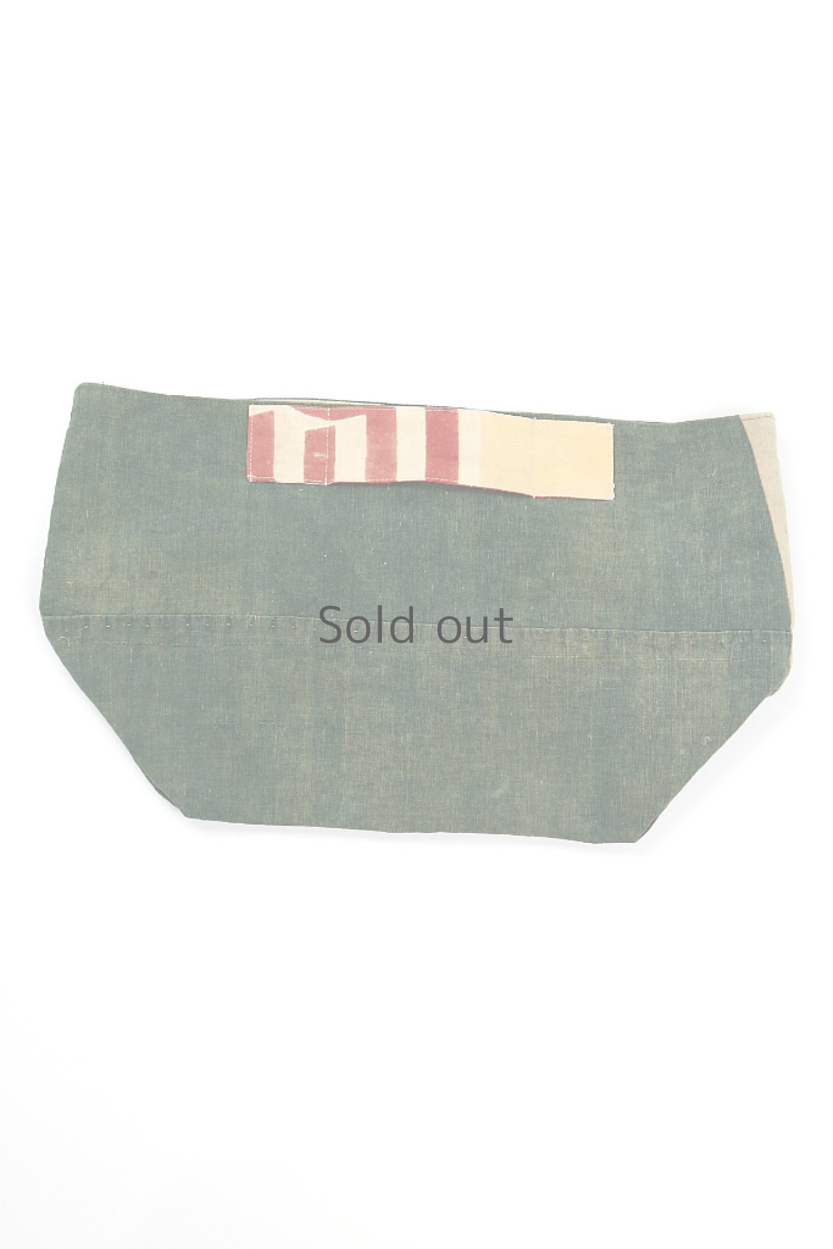 画像3: 【ササキチホ】ウコン古布　手提げバッグ（緑） (3)