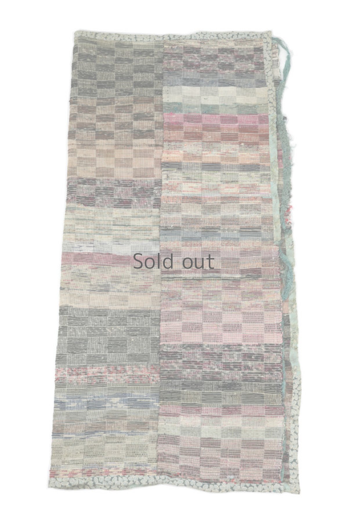 画像3: 【日本】古布　裂き織り　敷物 (3)