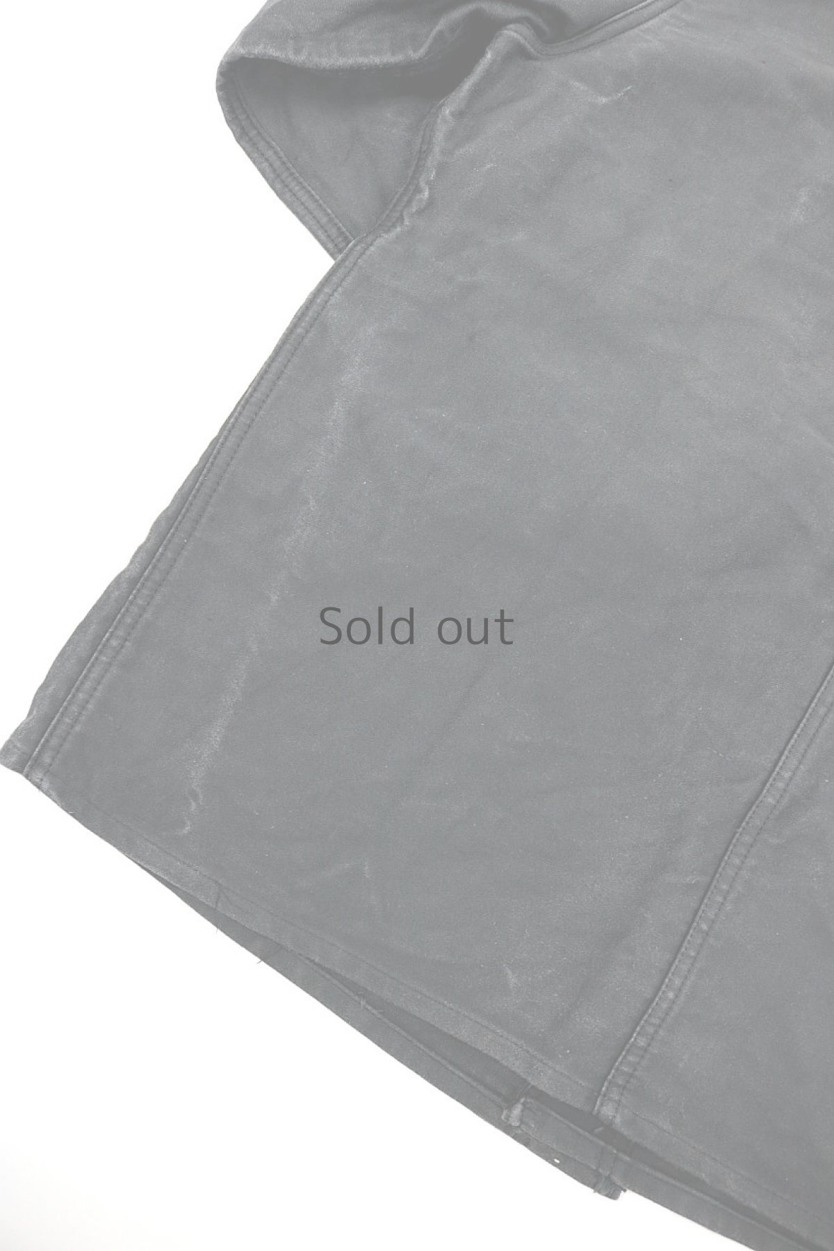 画像10: 【MITSUGU SASAKI】ビンテージリメイク　パッチワークブラックモールスキンワークジャケット（Adolphe Lafont） (10)