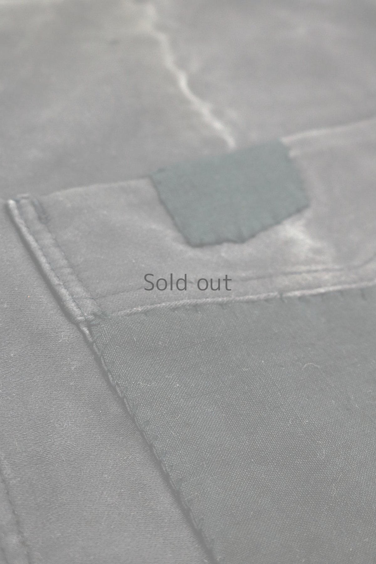 画像7: 【MITSUGU SASAKI】ビンテージリメイク　パッチワークブラックモールスキンワークジャケット（Adolphe Lafont） (7)