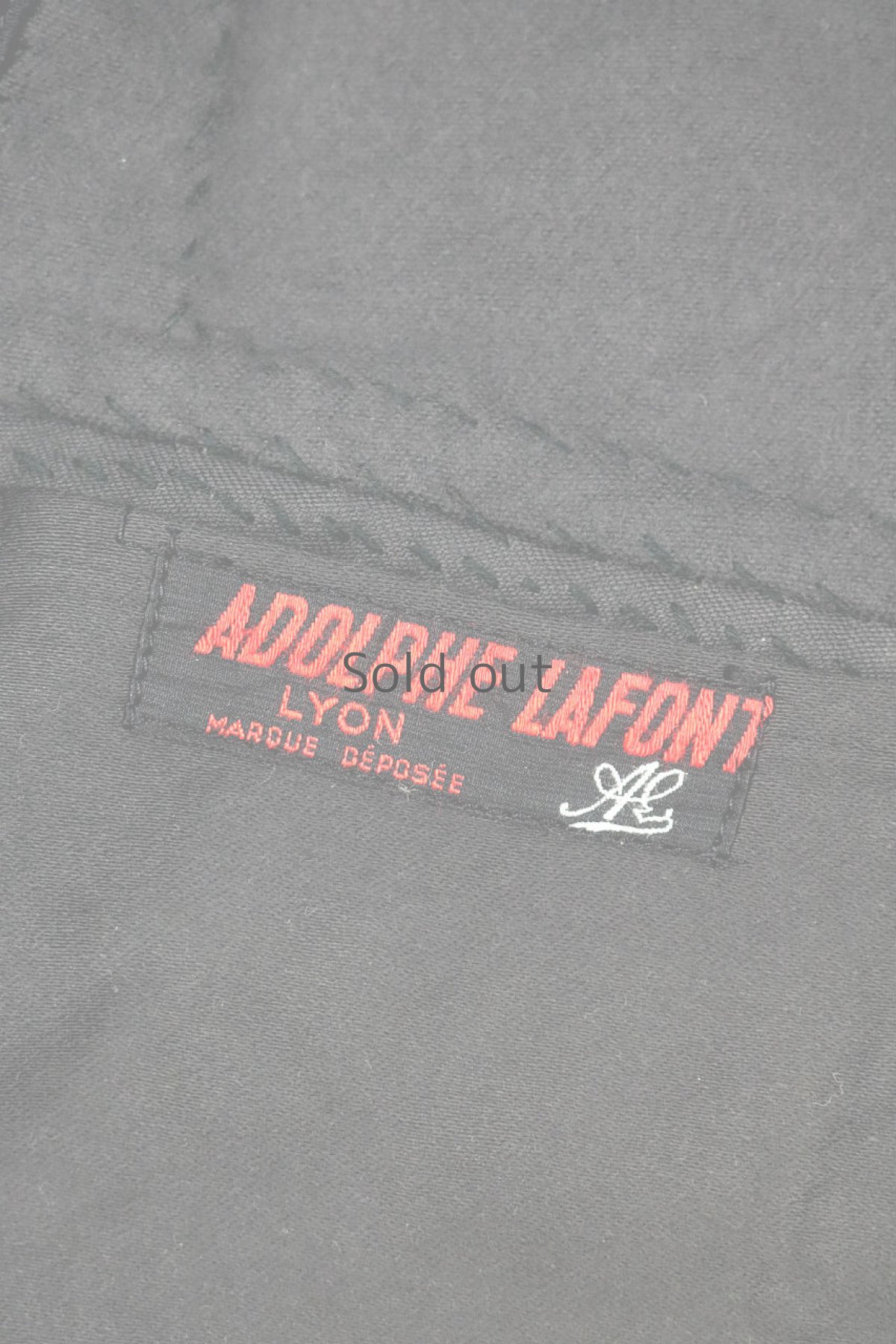 画像11: 【MITSUGU SASAKI】ビンテージリメイク　パッチワークブラックモールスキンワークジャケット（Adolphe Lafont） (11)