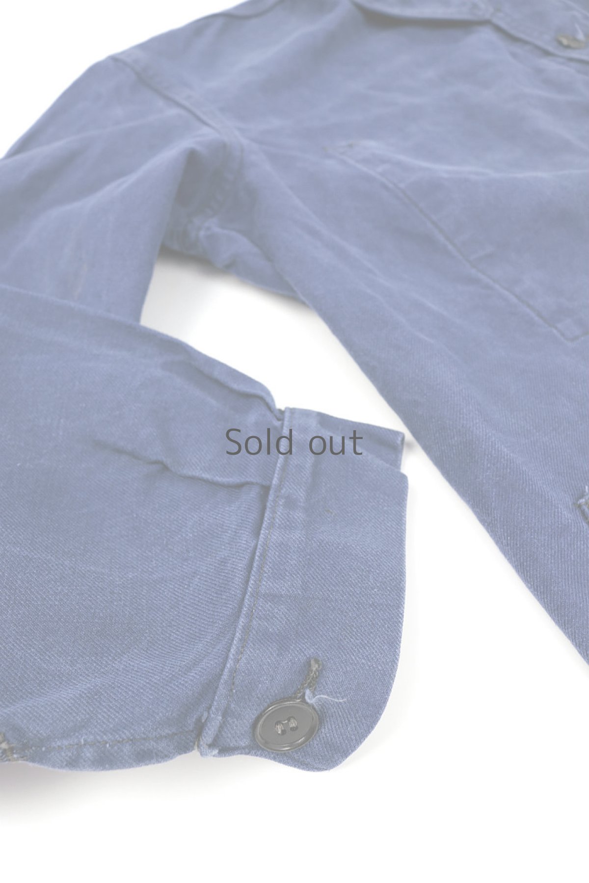 画像8: 【フランス】1960年代頃のブルーコットンワークジャケット（104-72 Z-T 72） (8)