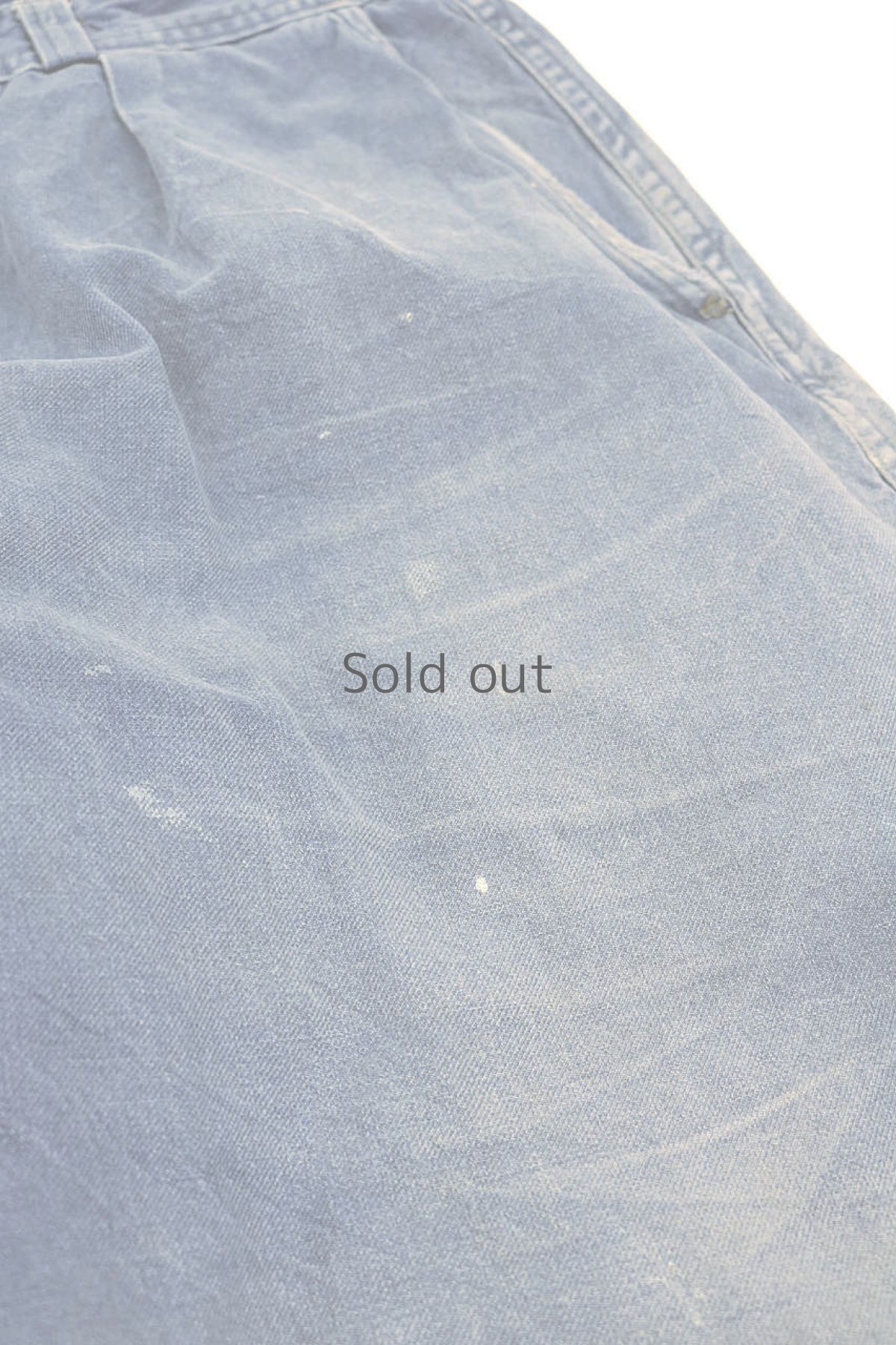 画像7: 【フランス】1960年代頃のブルーコットンワークパンツ (7)