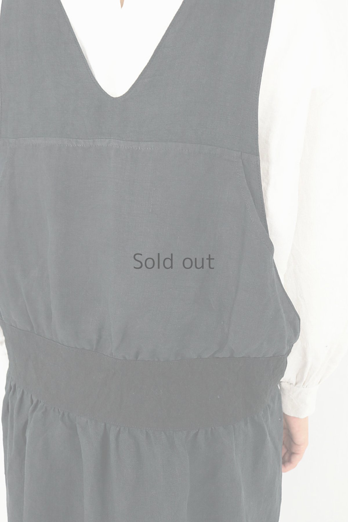 画像12: 【ササキチホ】インスピレーション　ハンティングベストドレス（黒染） (12)