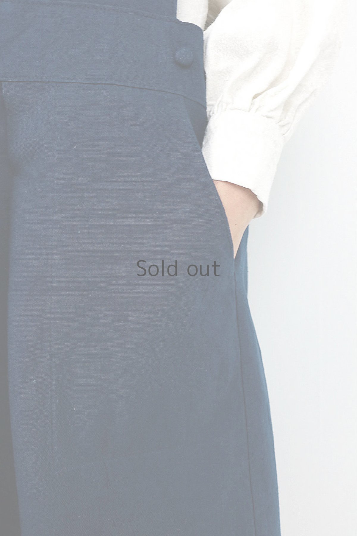 画像8: 【ササキチホ】インスピレーション　ハンティングベストドレス（青藍色染め） (8)