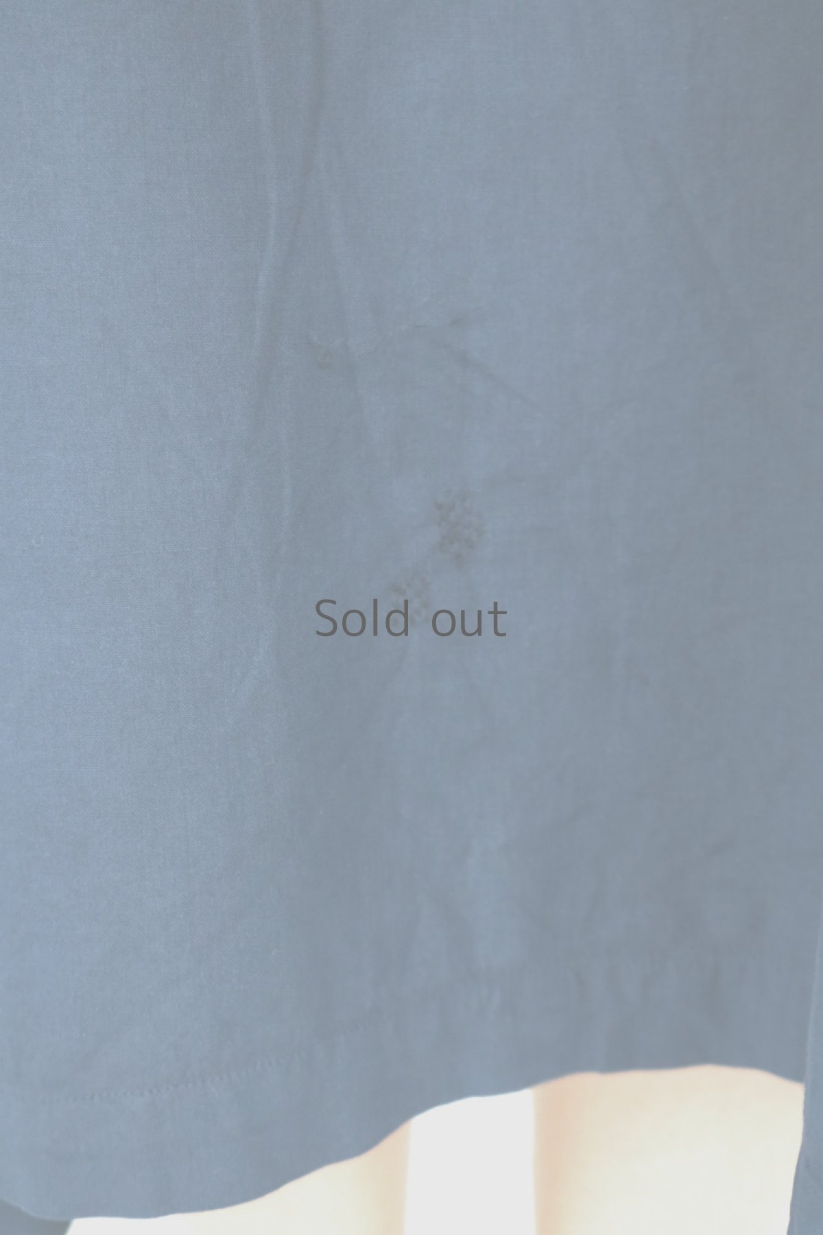 画像12: 【フランス】アンティークコットン×染め　ドルマンスリーブワンピース（青藍色） (12)