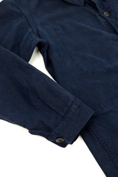 画像4: 【フランス】ビンテージ×染め　1960年代頃のコットンワークジャケット（青藍色） (4)