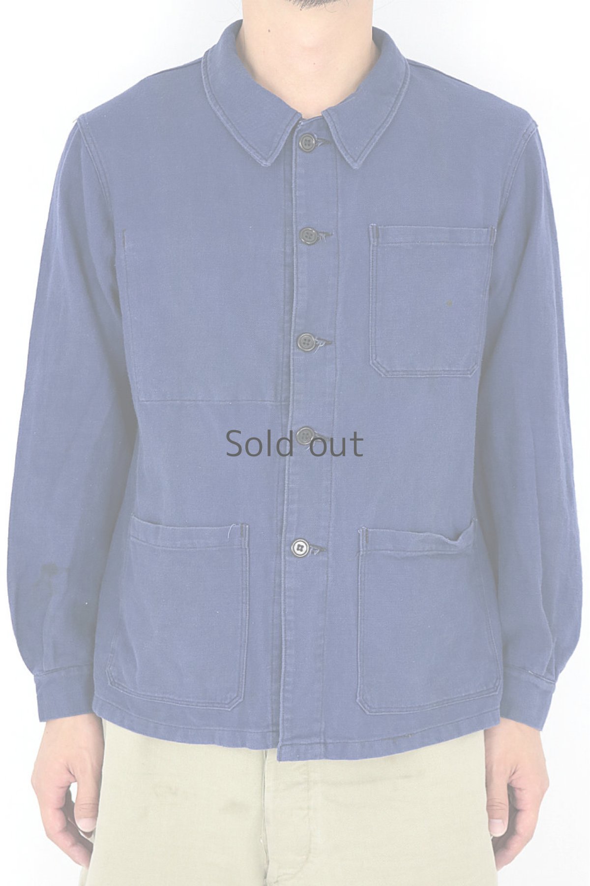 画像11: 【フランス】1960年代頃のブルーコットンワークジャケット（La Bastille） (11)