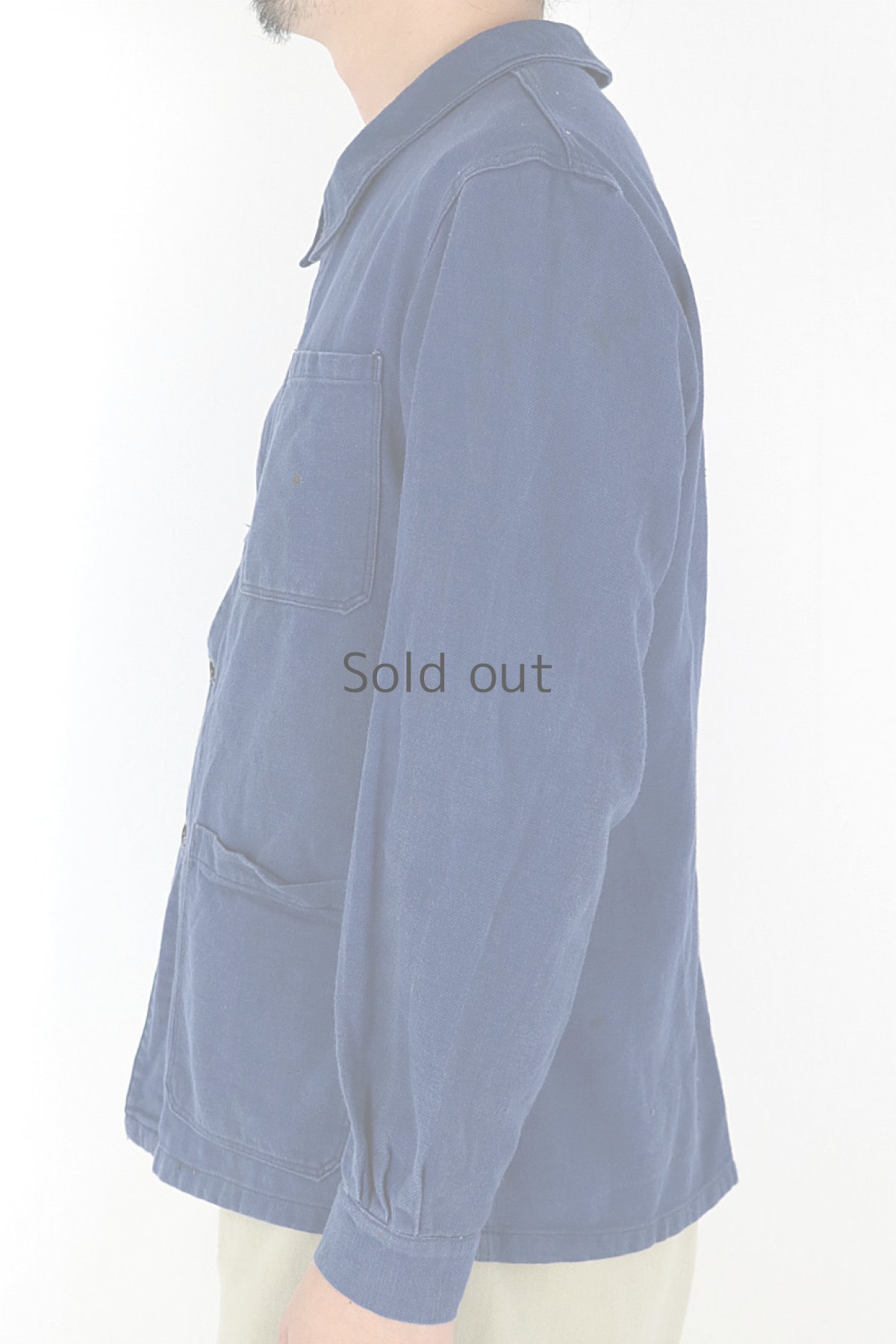 画像12: 【フランス】1960年代頃のブルーコットンワークジャケット（La Bastille） (12)