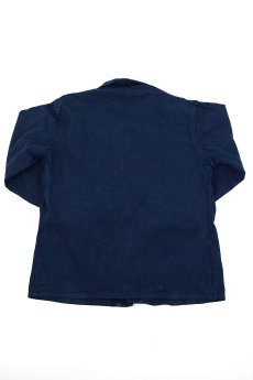 画像8: 【フランス】ビンテージ×染め　1960年代頃のコットンワークジャケット（青藍色） (8)