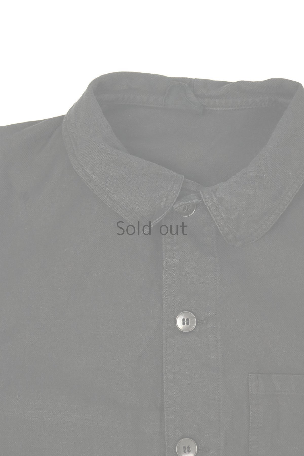 画像3: 【フランス】ビンテージ×染め　1960年代頃のコットンワークジャケット（黒色） (3)