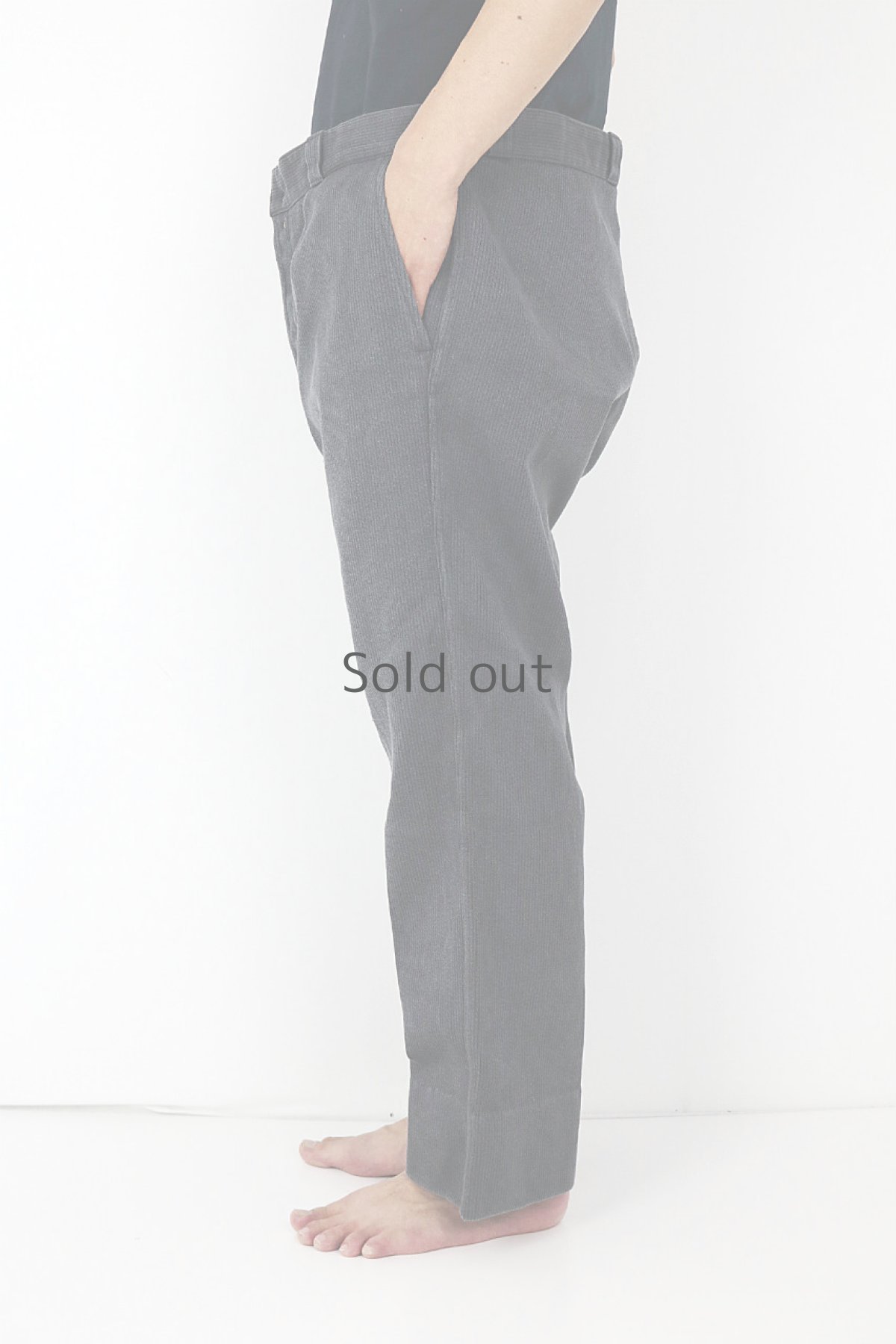 画像4: 【フランス】1960年代頃の大きめのコットンピケワークパンツ（チャコールグレー） (4)