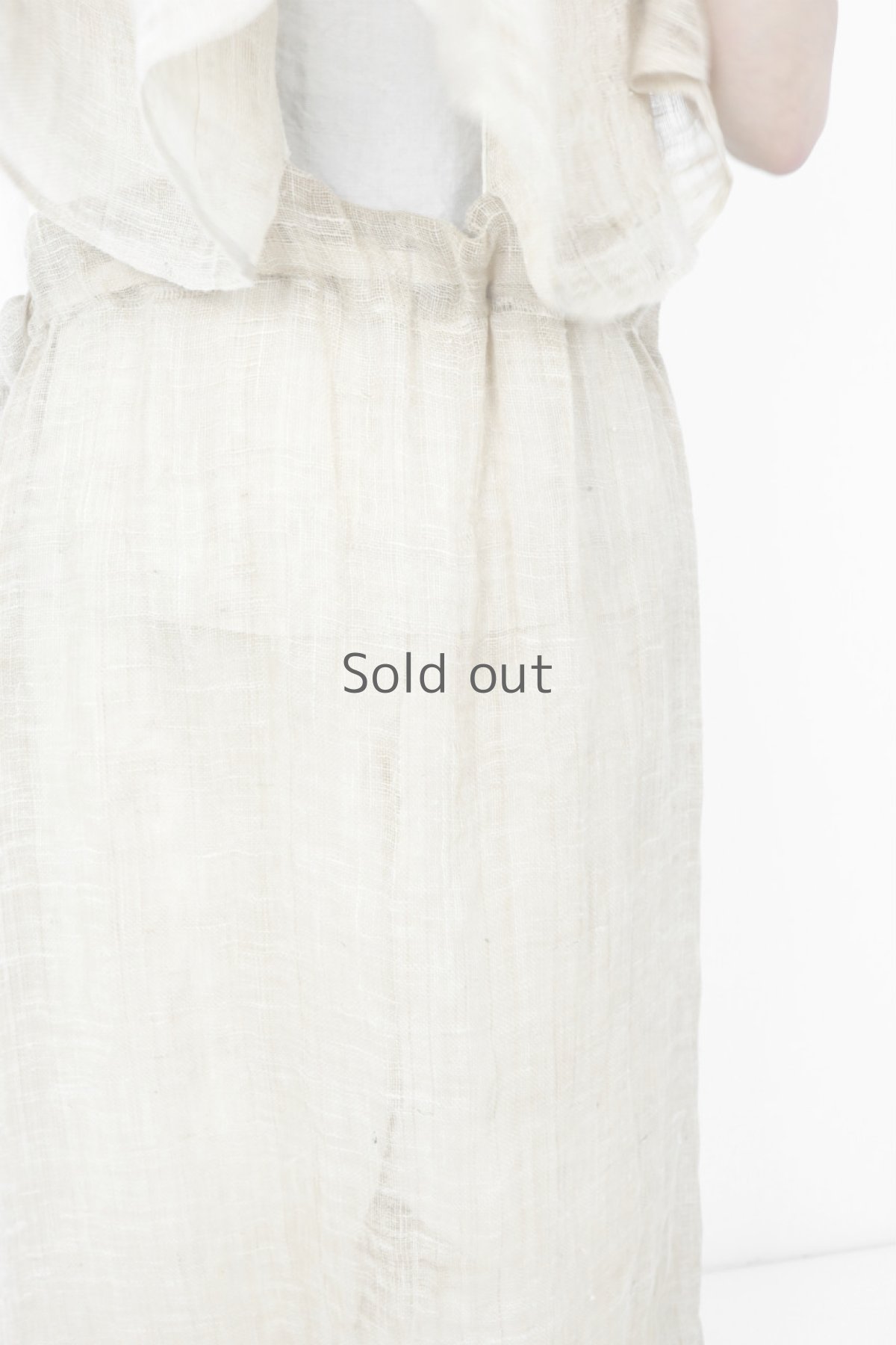 画像6: 【ササキチホ】古布　蚊帳のシースルージャンパースカート (6)