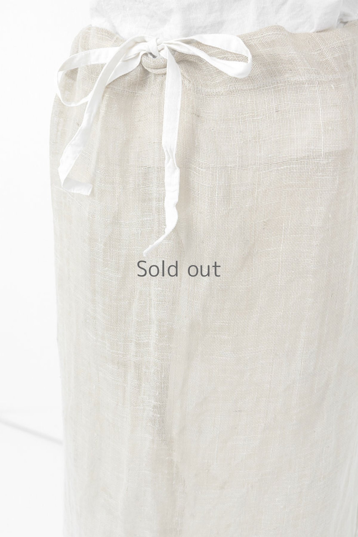 画像13: 【ササキチホ】古布　蚊帳のシースルージャンパースカート (13)