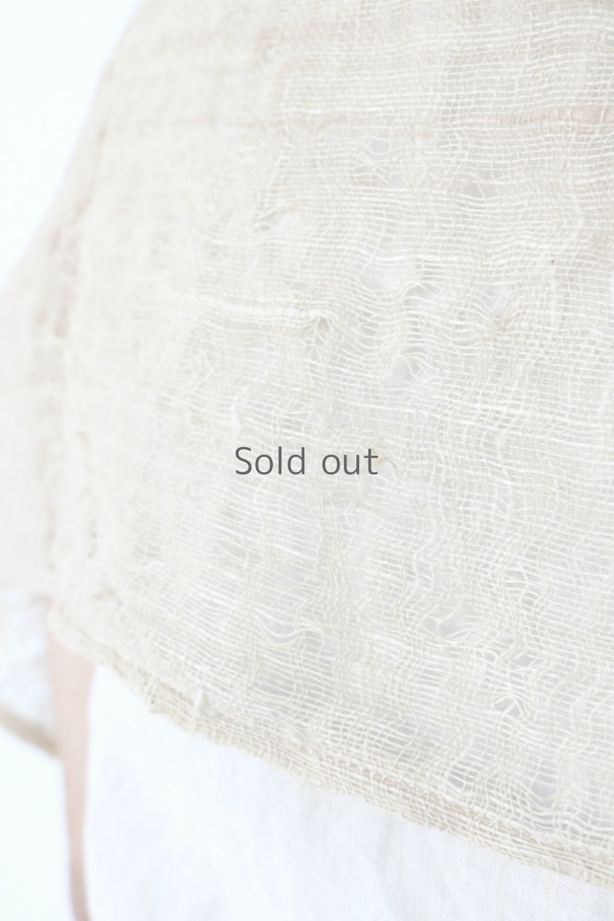 画像10: 【ササキチホ】古布　蚊帳のシースルージャンパースカート (10)