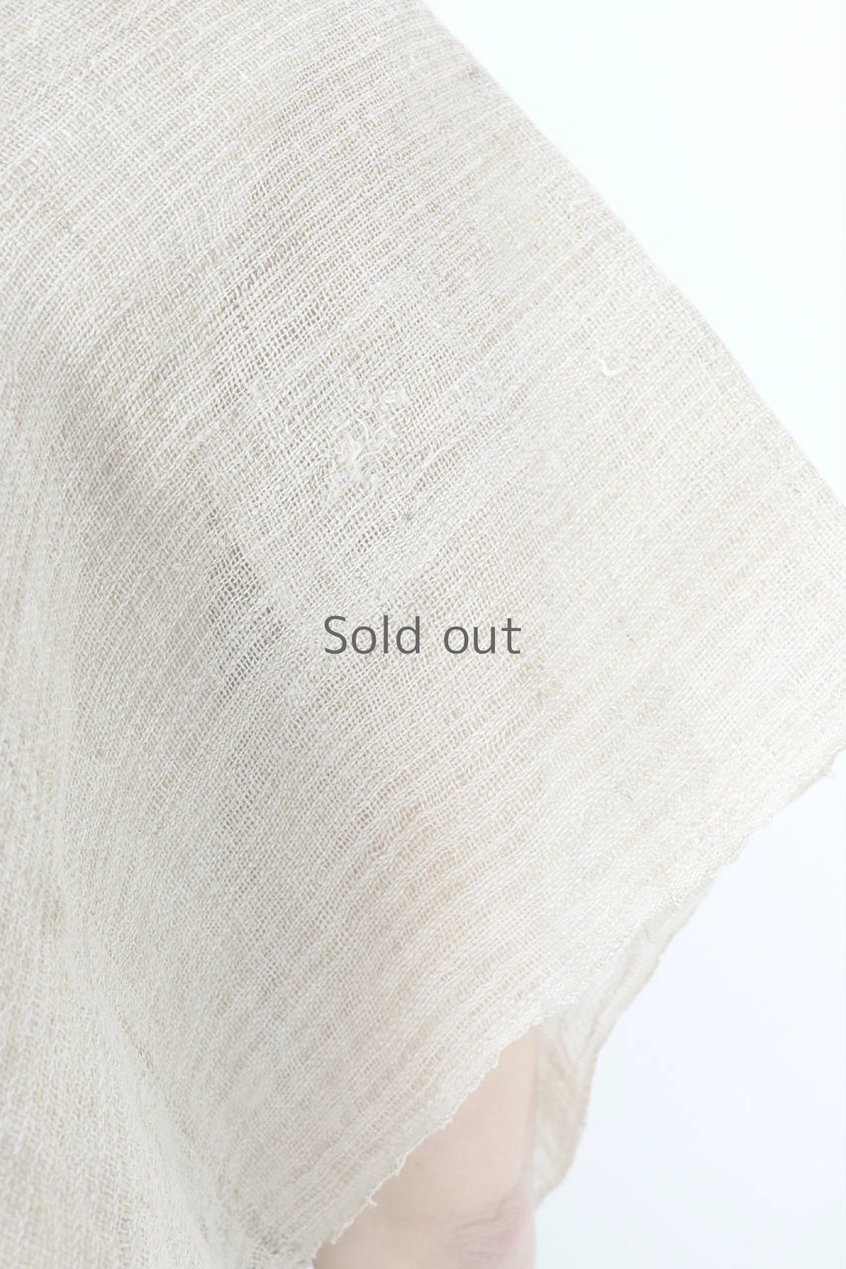 画像8: 【ササキチホ】古布　蚊帳のウエストベルト付きカレンシャツ (8)