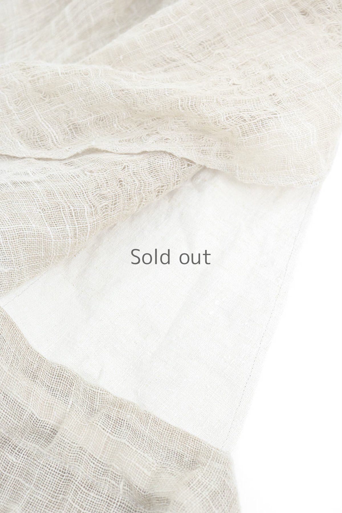 画像18: 【ササキチホ】古布　蚊帳のシースルージャンパースカート (18)