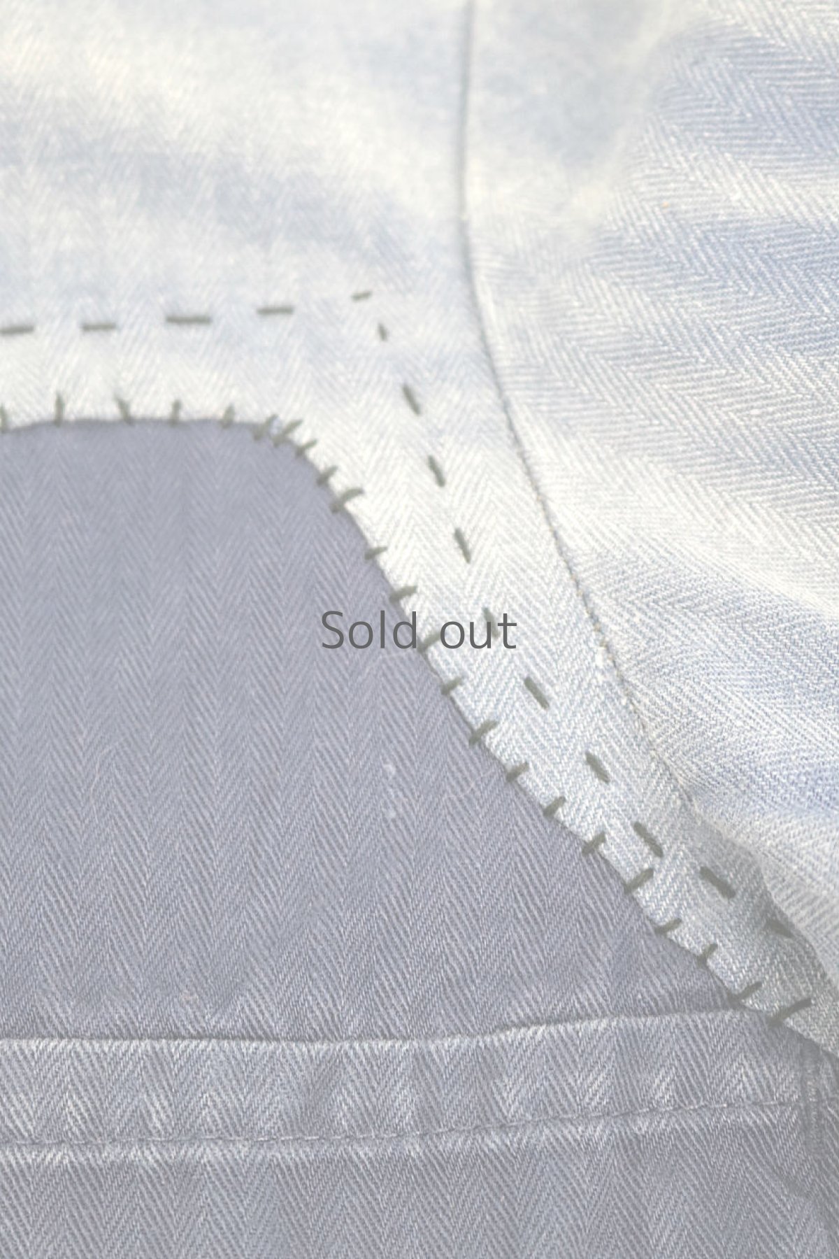 画像7: 【MITSUGU SASAKI】ビンテージリメイク　パッチワーク　ワークジャケット(ブリーチ、色落ち) (7)