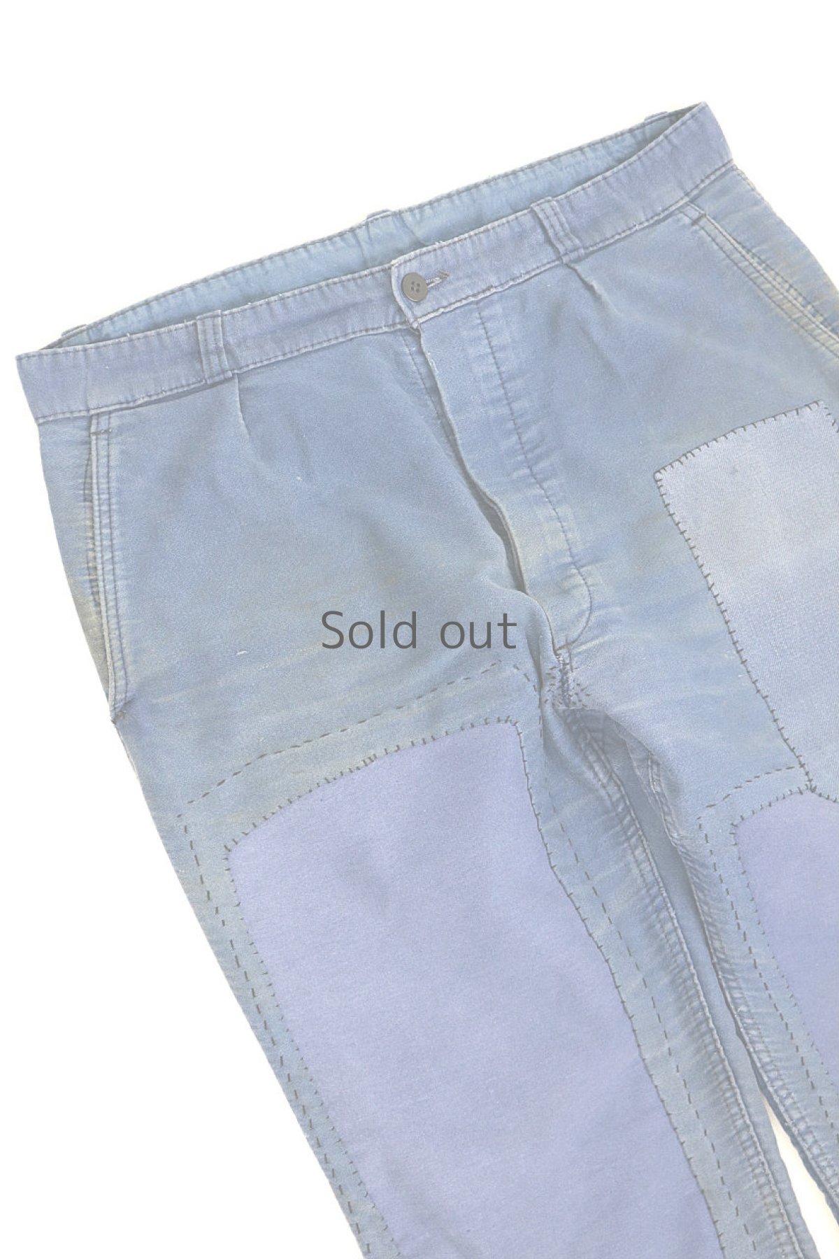 画像2: 【MITSUGU SASAKI】ビンテージ×リメイク　パッチワーク　モールスキンワークパンツ (2)