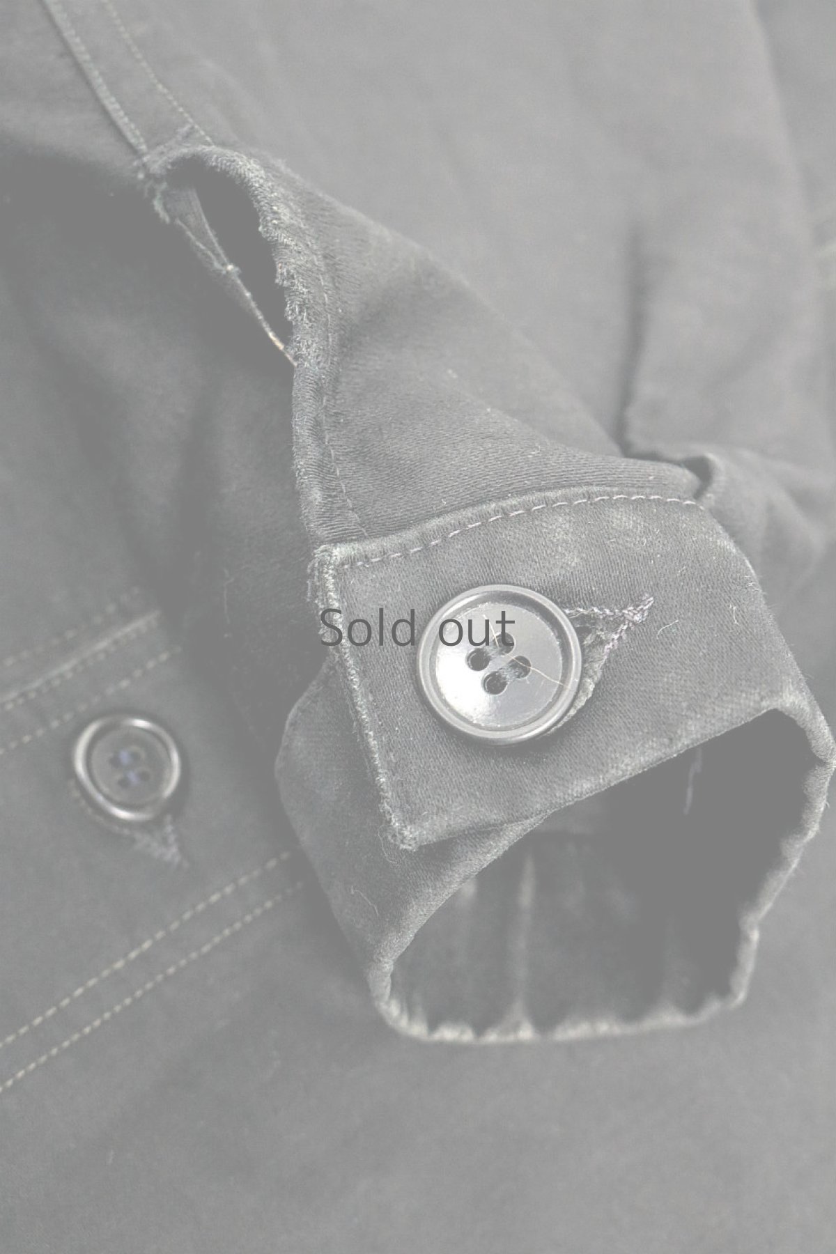 画像8: 【フランス】1950年代頃のブラックモールスキンワークジャケット（Pubure & Peverchere） (8)