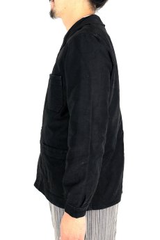 画像13: 【フランス】1950年代頃のブラックモールスキンワークジャケット（Pubure & Peverchere） (13)