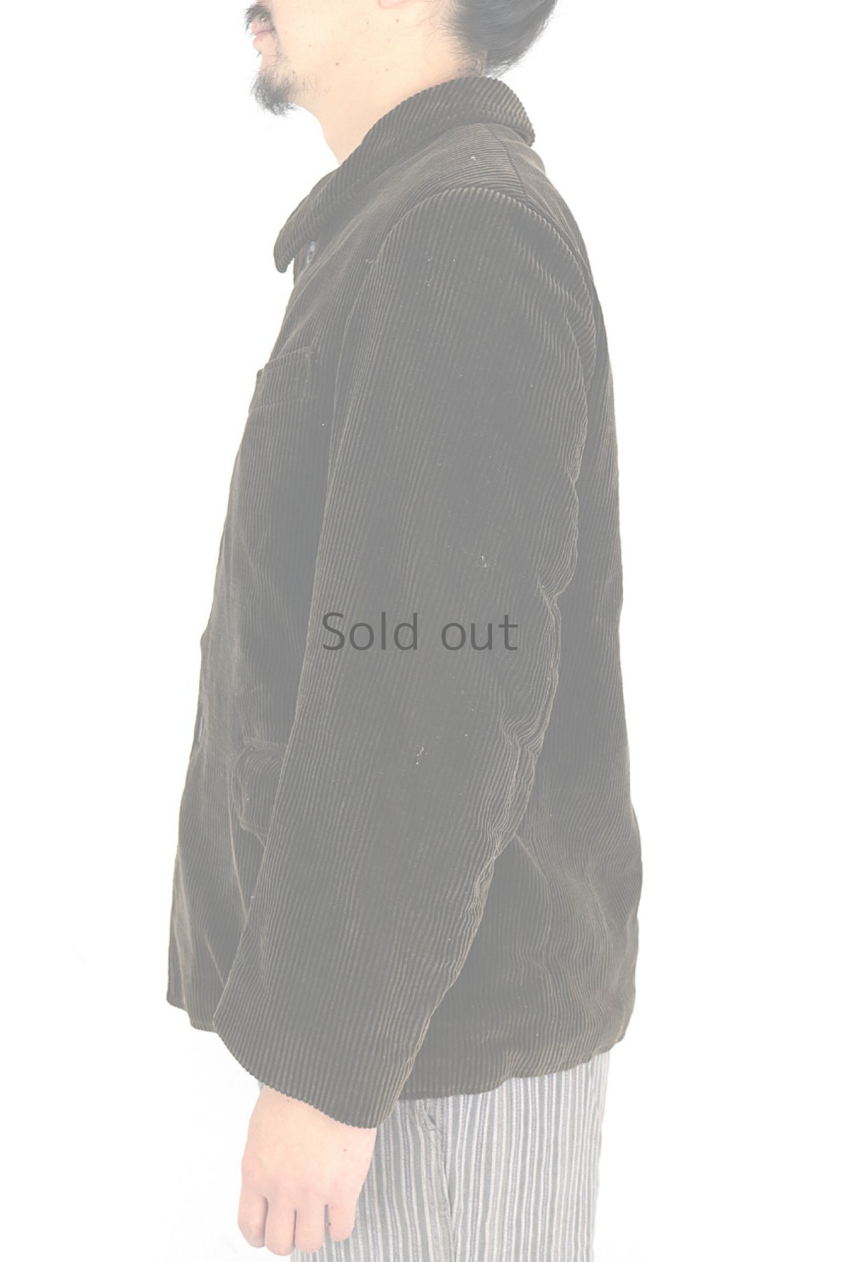 画像13: 【フランス】1950年代頃の太畝コーデュロイ　ファーマーズジャケット（LE MONT ST MICHEL） (13)