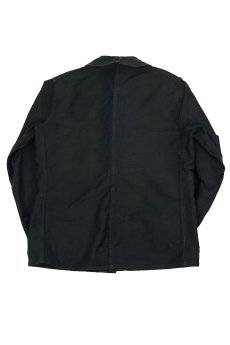 画像10: 【フランス】1950年代頃のブラックモールスキンワークジャケット（Pubure & Peverchere） (10)