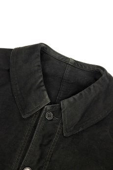 画像2: 【フランス】1950年代頃のブラックモールスキンワークジャケット（Pubure & Peverchere） (2)