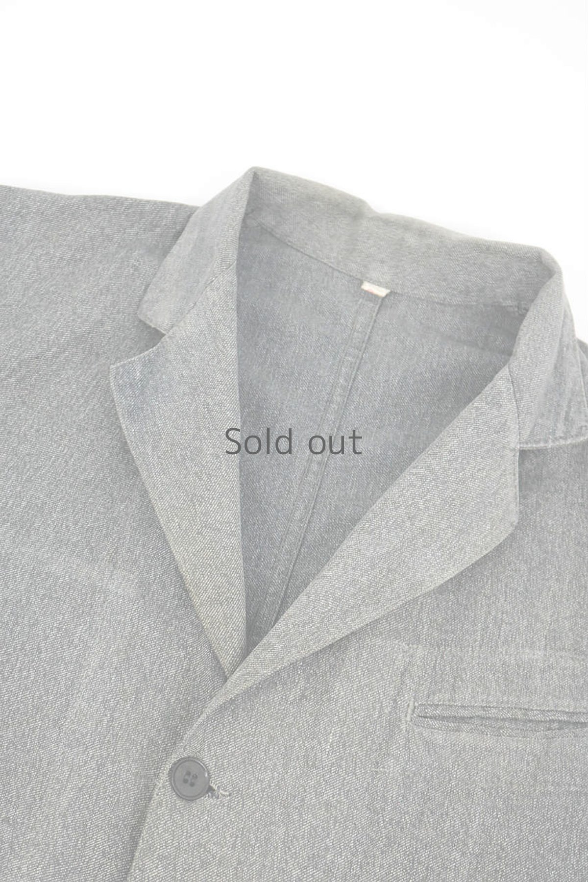 画像3: 【フランス】1950年代頃のブラックシャンブレー　アトリエコート（Au Molinel） (3)