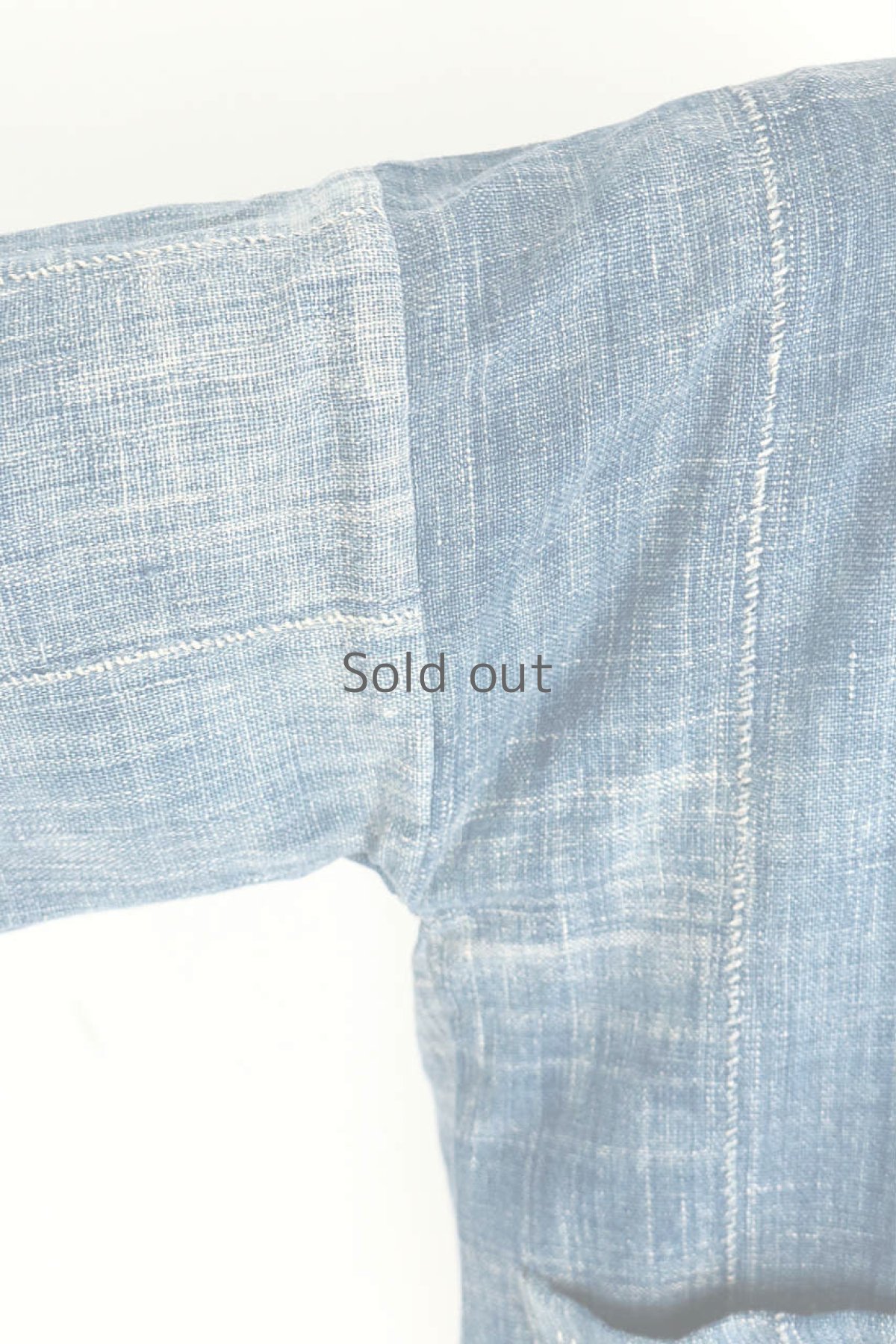 画像6: 【ササキチホ】手織り藍×古布　アフリカンインディゴの羽織ジャケット (6)