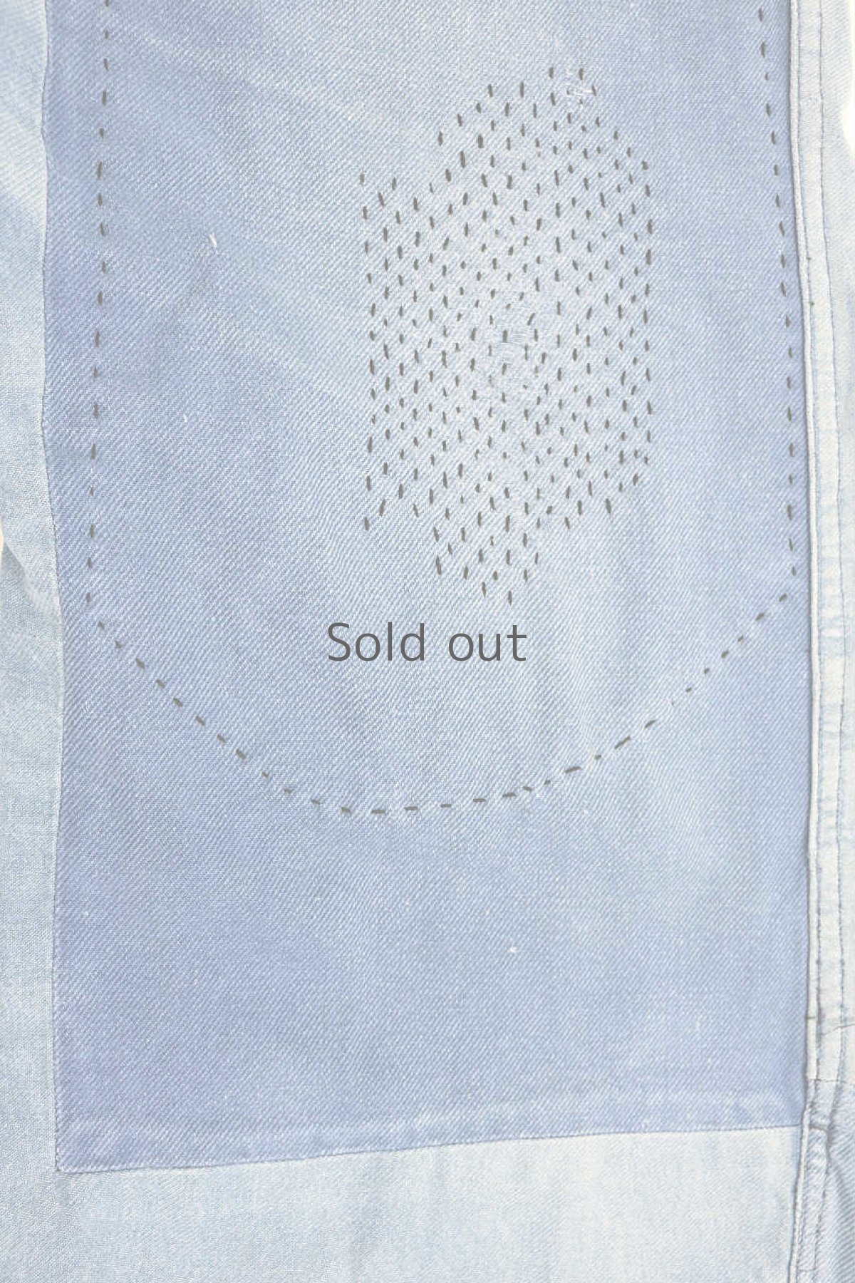 画像6: 【MITSUGU SASAKI】ビンテージ×リメイク　パッチワーク　ワークパンツ(ウエストひも） (6)