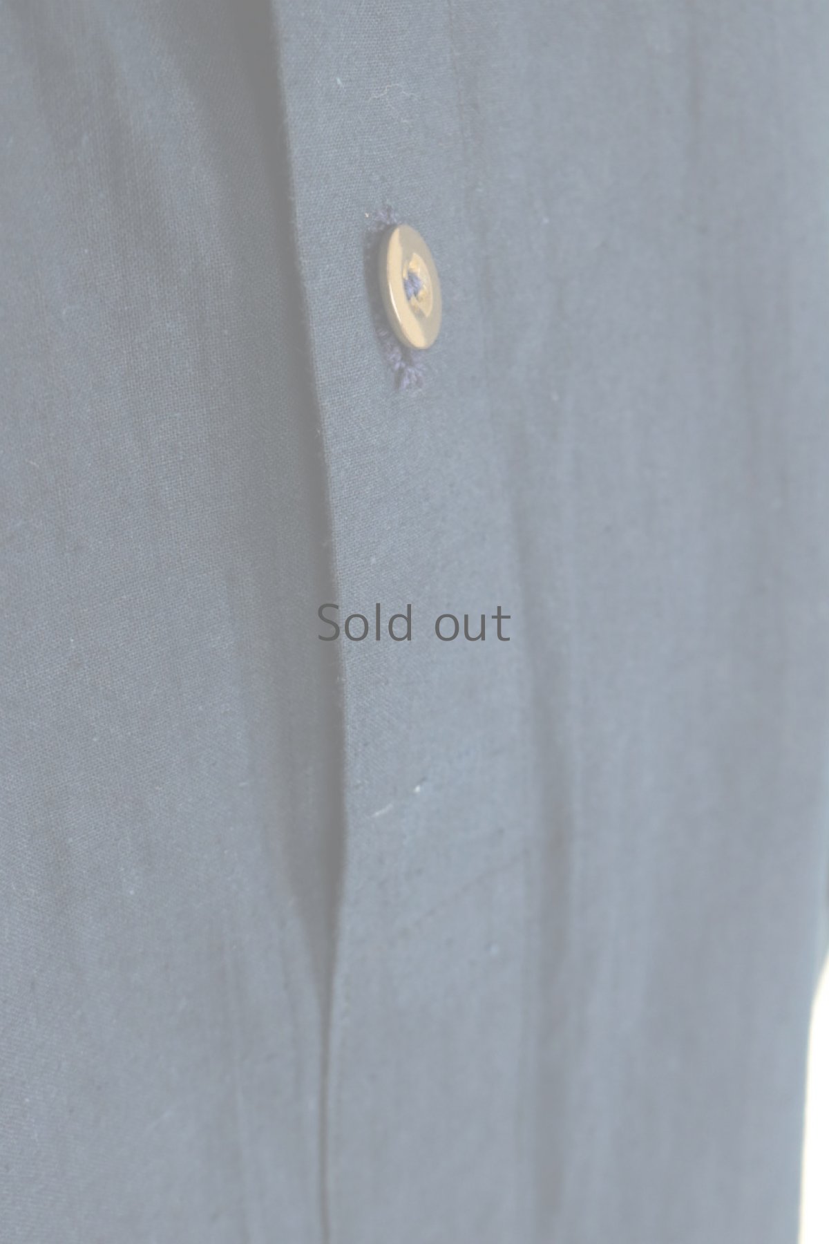 画像8: 【フランス】ビンテージコットン×染　メディカルワンピース（青藍色） (8)