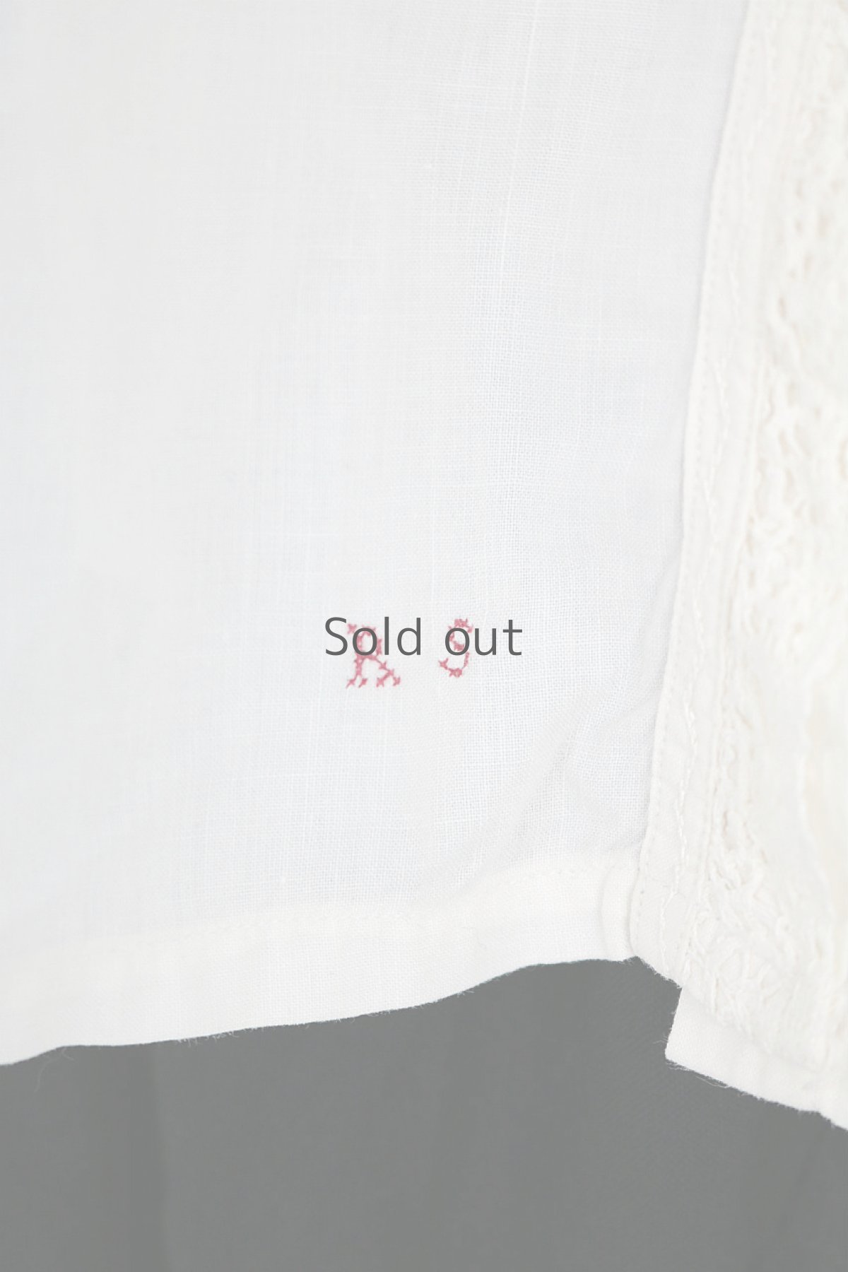 画像9: 【フランス】アンティークコットン　クラシック　ホワイトブラウス（R.S） (9)