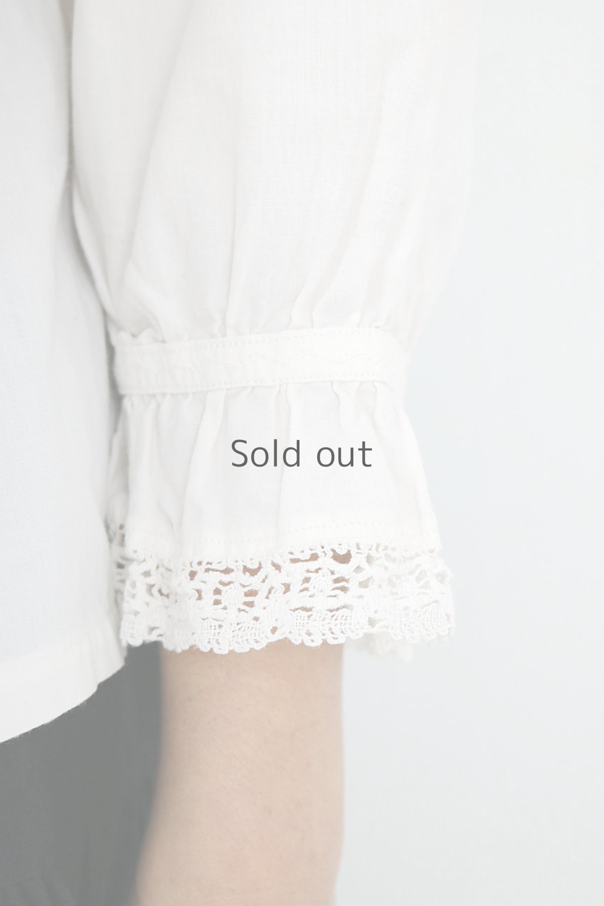 画像7: 【フランス】アンティークコットン　クラシック　ホワイトブラウス（R.S） (7)