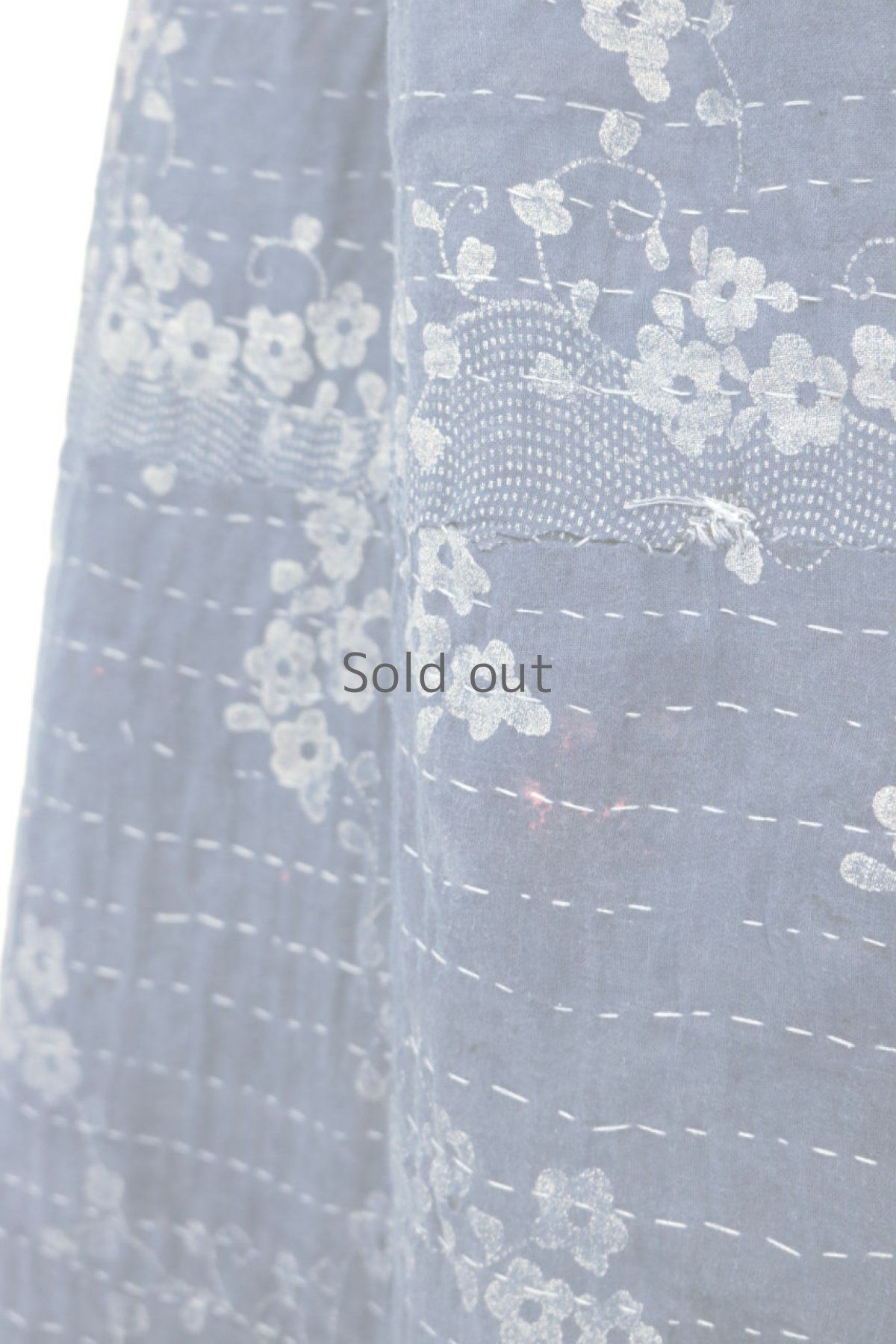 画像13: 【ササキチホ】世界の古布　インドのラリーキルトで作ったスカート（リバーシブル）  (13)