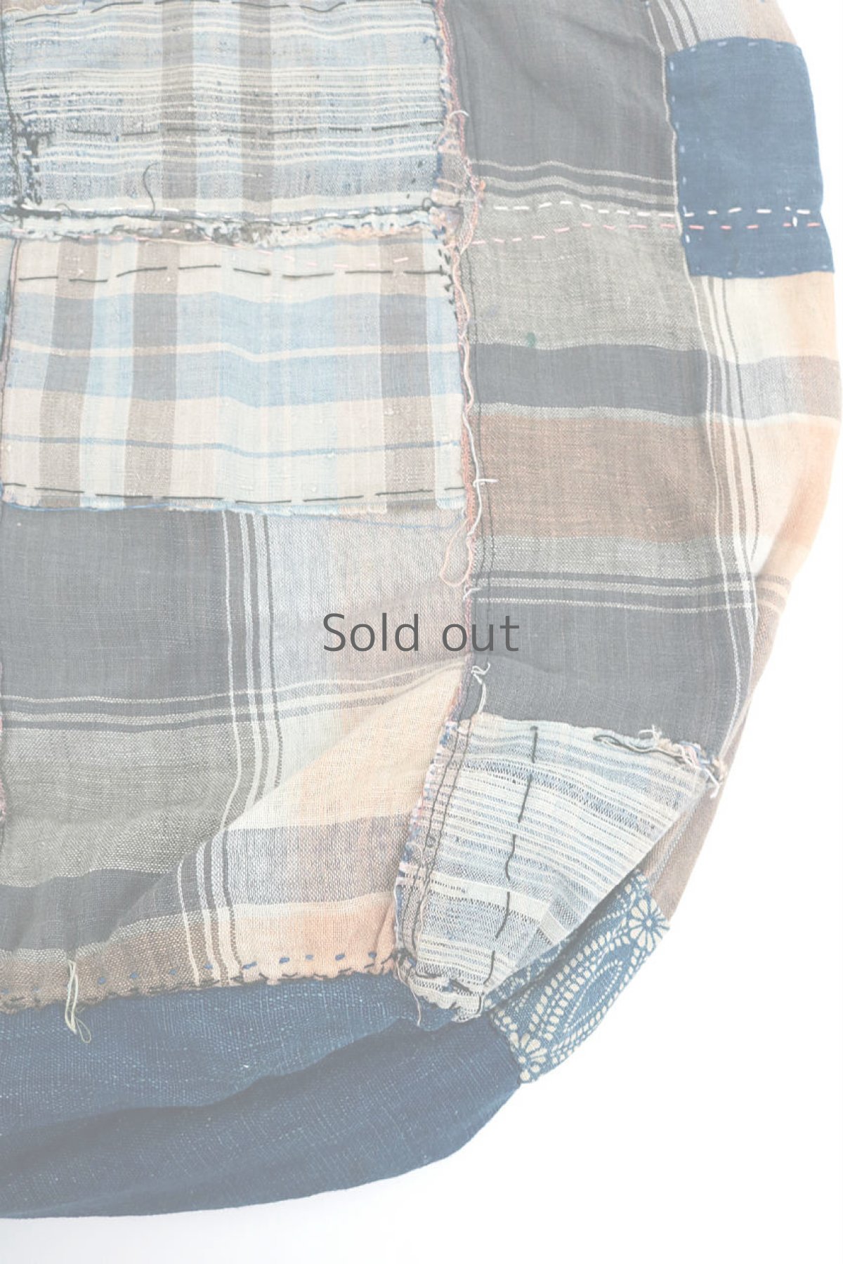 画像4: 【桃雪】襤褸古布　おおらかバッグ（うっとり残糸織り） (4)