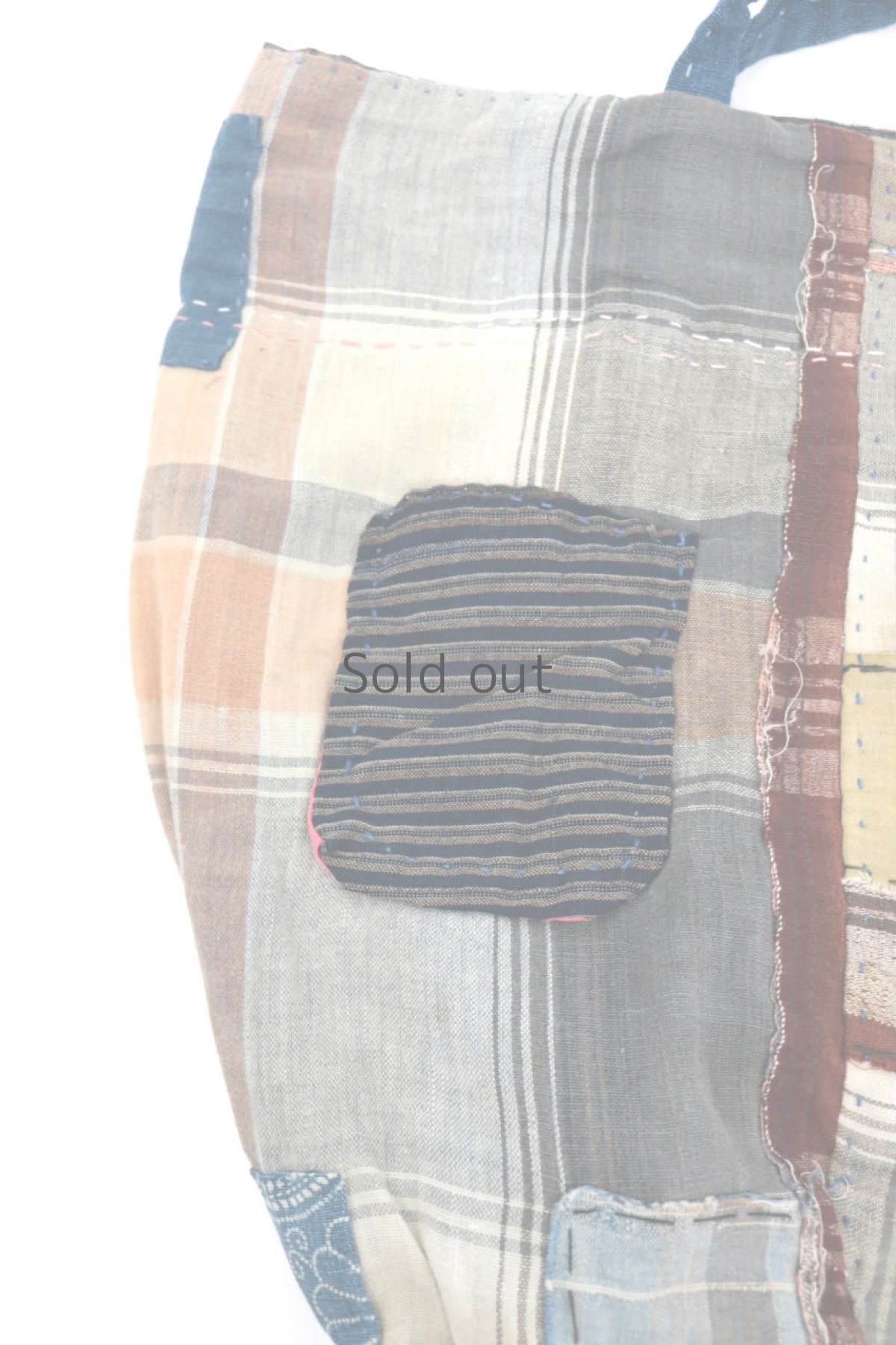 画像6: 【桃雪】襤褸古布　おおらかバッグ（うっとり残糸織り） (6)