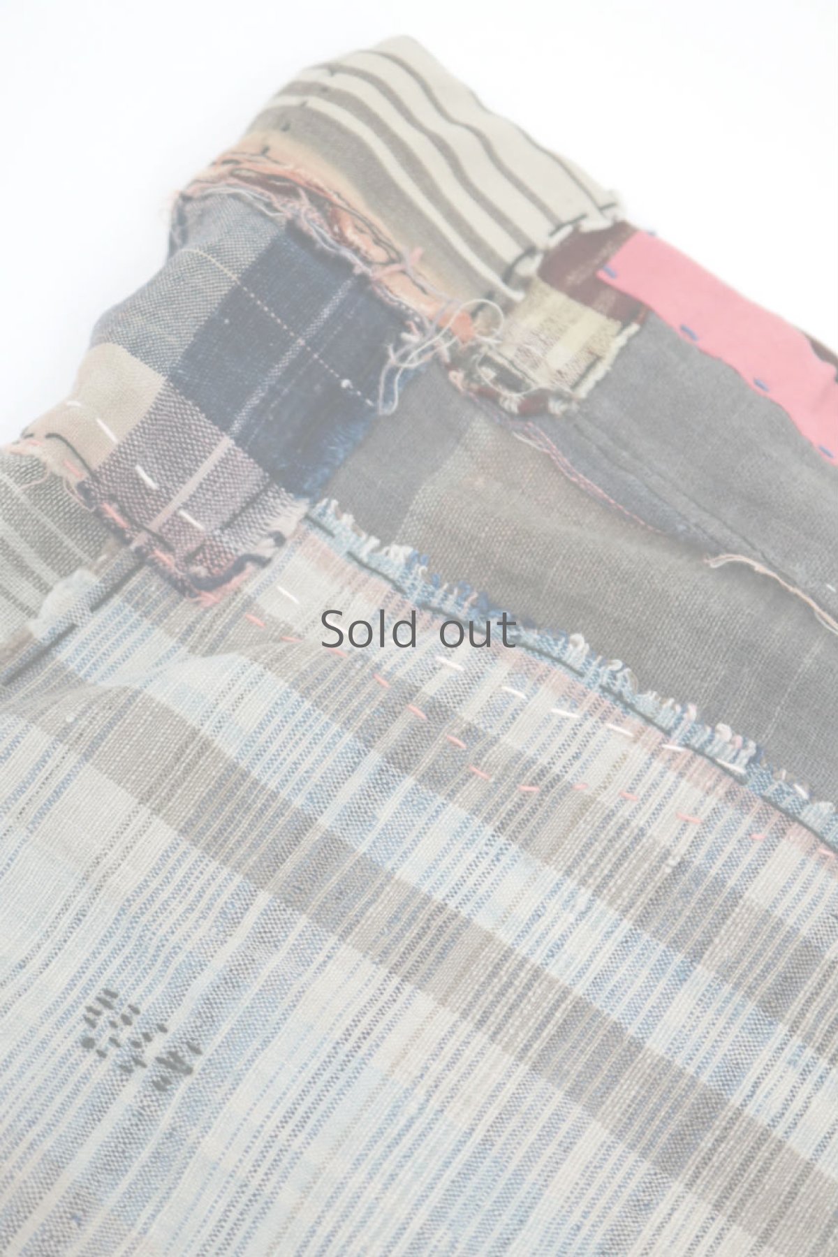 画像3: 【桃雪】襤褸古布　おおらかバッグ（うっとり残糸織り） (3)