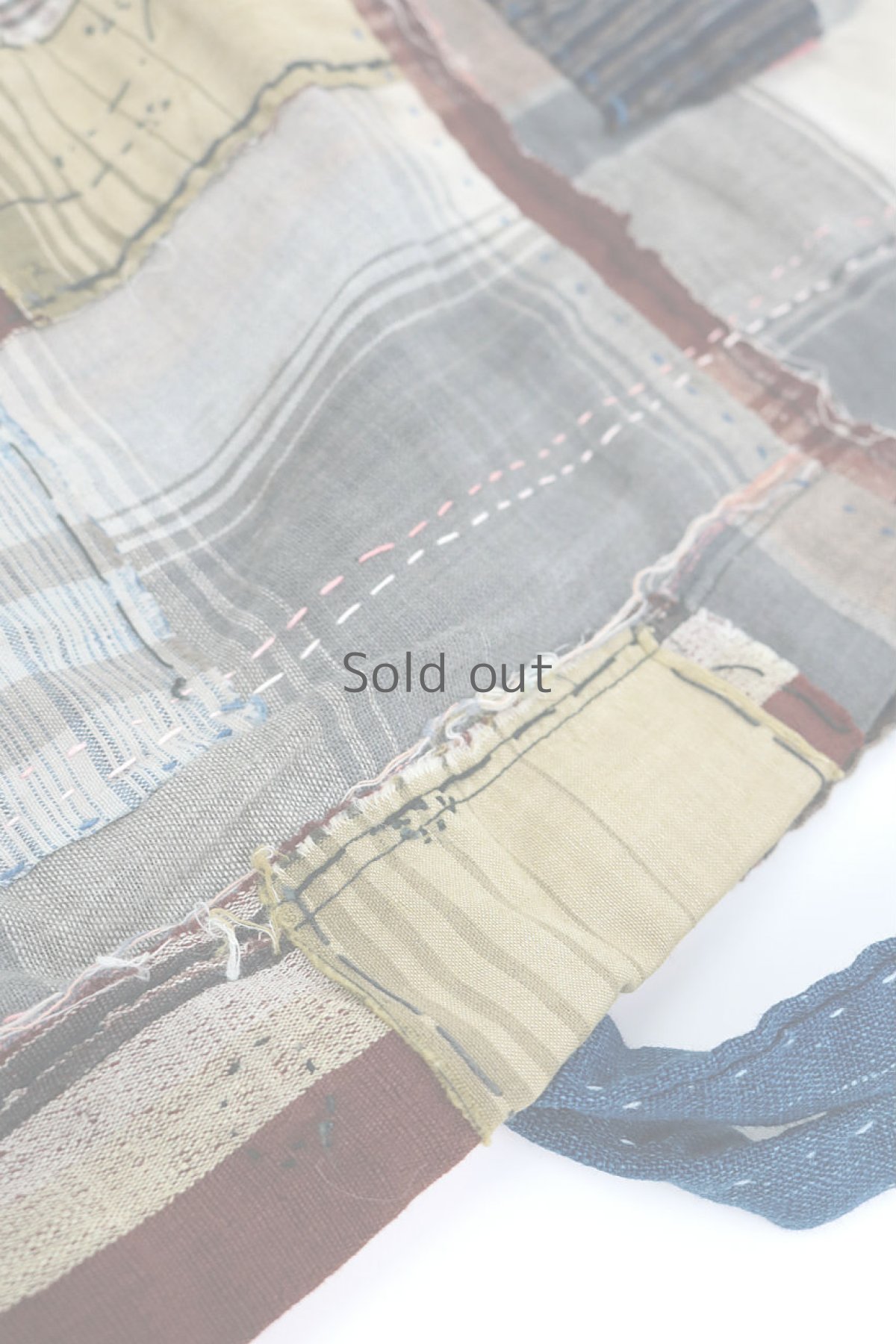 画像7: 【桃雪】襤褸古布　おおらかバッグ（うっとり残糸織り） (7)