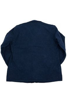 画像2: 【フランス】ビンテージ×染め　1960年代頃のコットンワークジャケット（青藍色） (2)