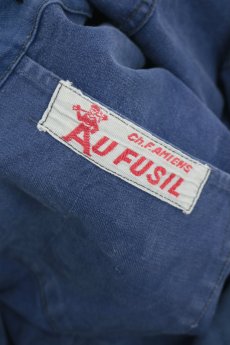 画像14: 【フランス】1950年代頃のブルーコットンワークジャケット（AU FUSIL） (14)