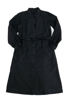 画像1: 【フランス】１９３０年代頃のブラックワークドレス (1)